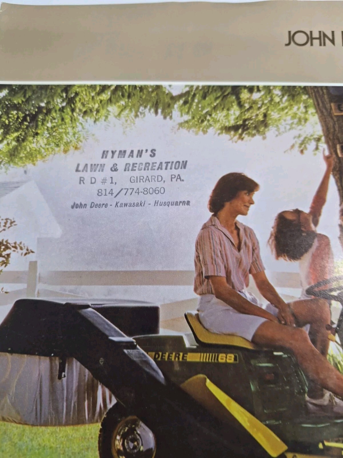 Vintage John Deere Riding Mowers for 1978 Brochure