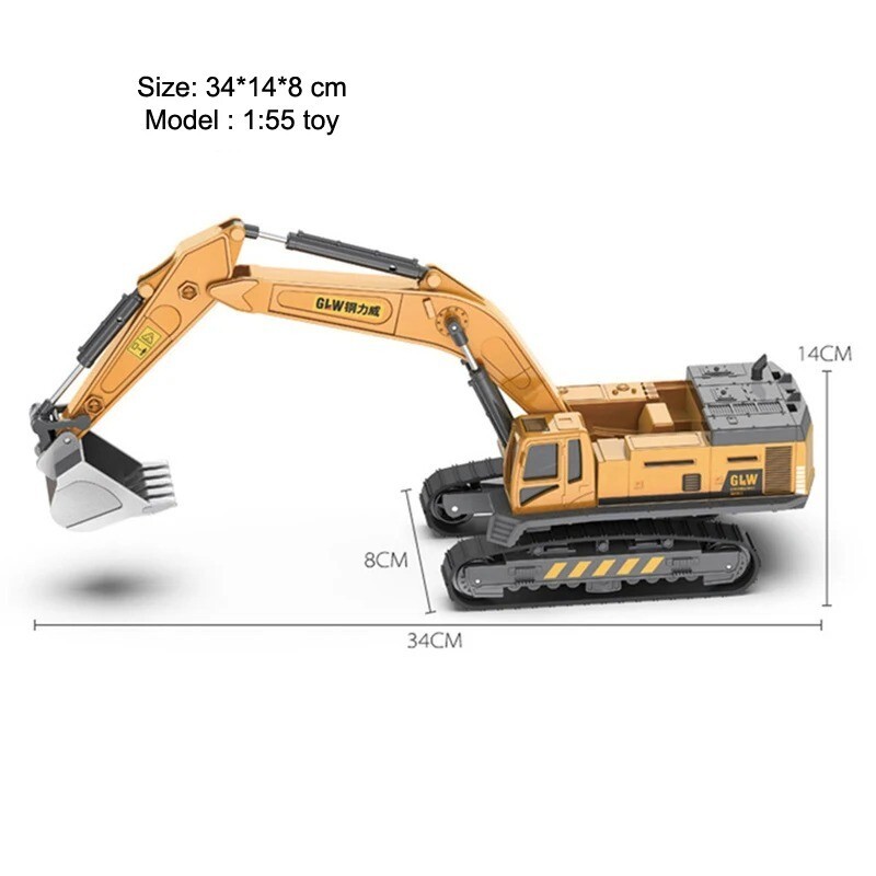 Alloy+Plastic Toys for Bos Tower Crane Tractor Excavator Bulldozer Forklift Truk