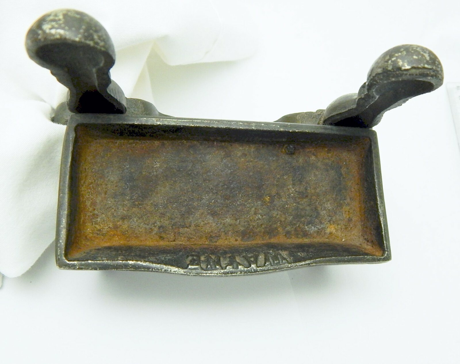 Wayne AGL Works Goldsboro NC Cast Iron Andirons Advertising Ashtray Paperweight