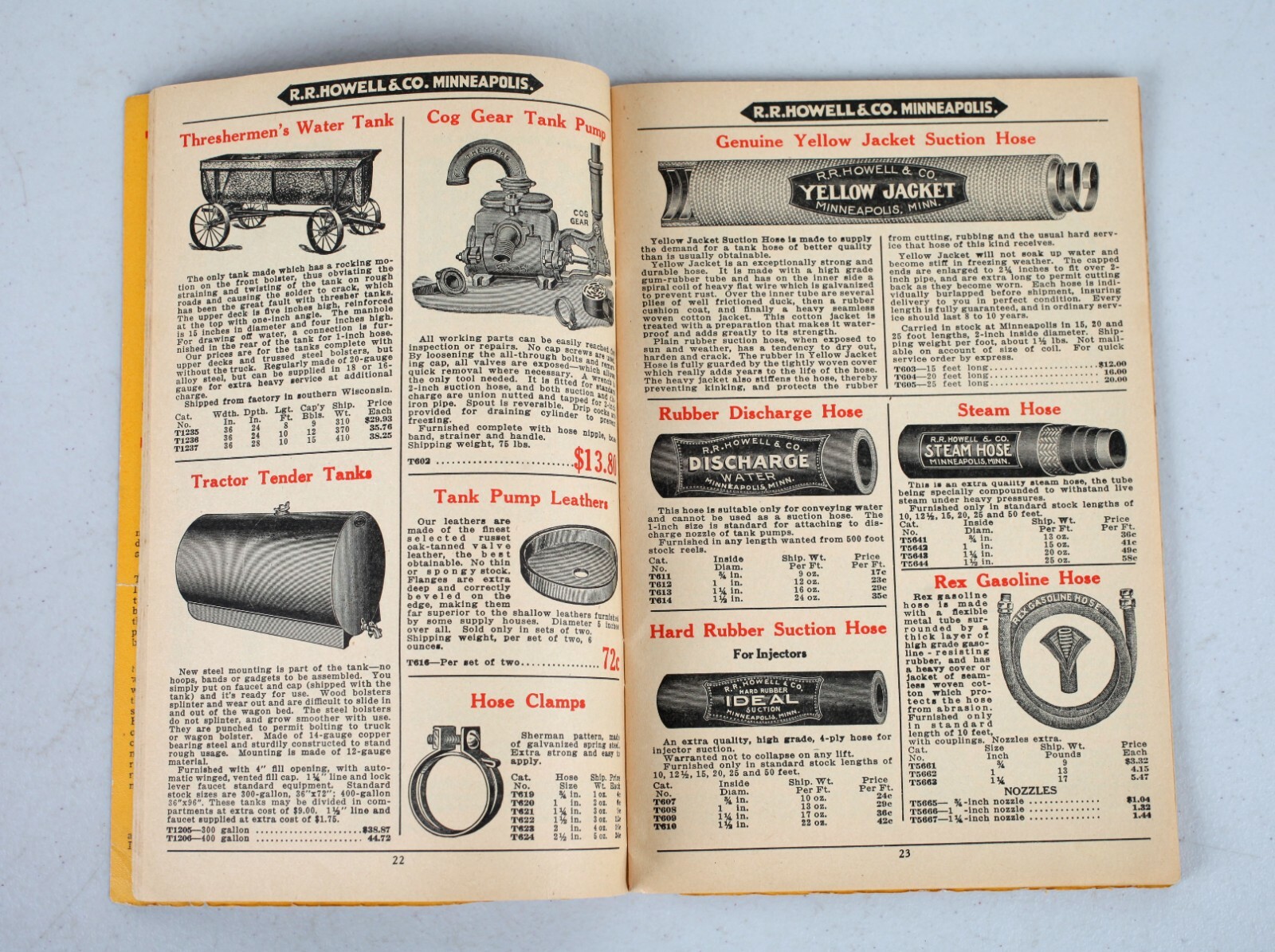 1936 R.R. Howell Thresher & Power Farming Supply Catalog T-36 Minneapolis MN