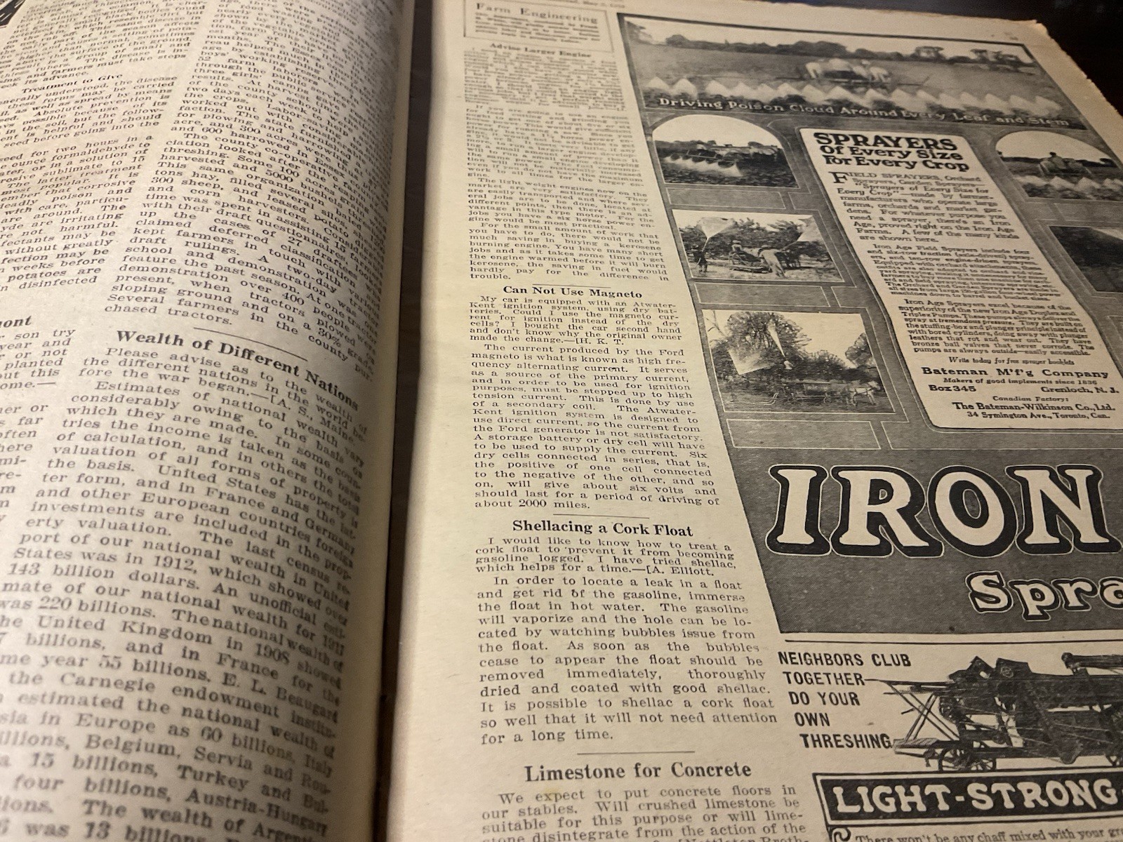 1919 New England Homestead Newspaper Farm Ads, Mass. Farms, Grow Peaches