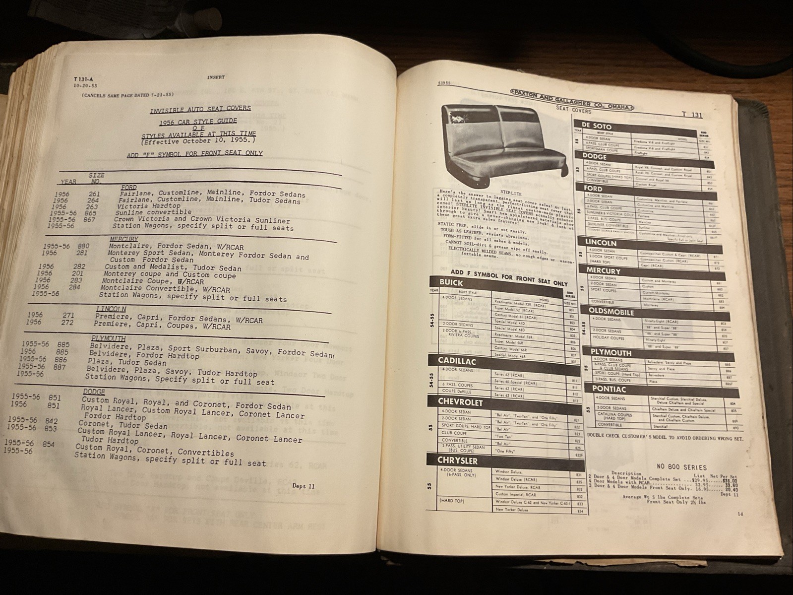 1954 Paxton And Gallagher Co. Farm & Automotive Catalogue Omaha Nebraska.