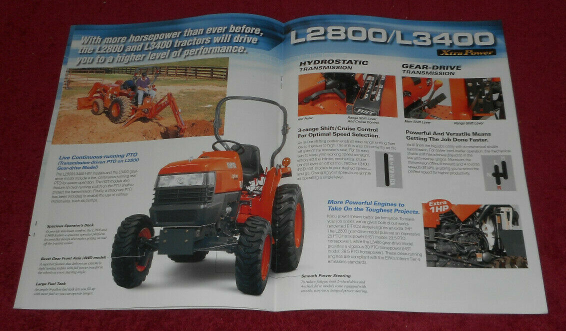 2008 Kubota Diesel Tractors Standard L Series Advertising Brochure