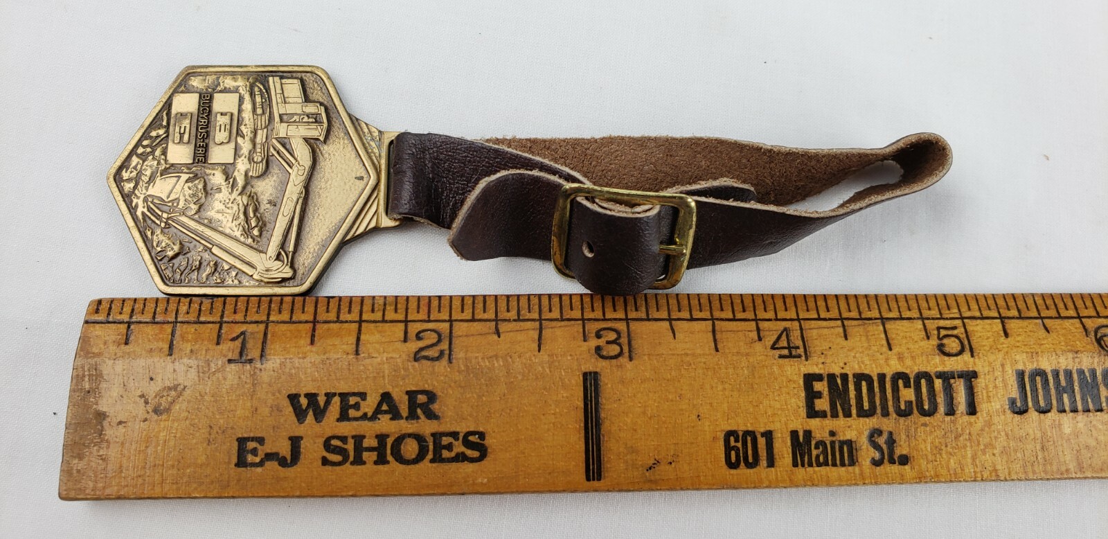 Vintage Antique Bucyrus-Erie Binder Machinery Advertising Fob South Plainfield