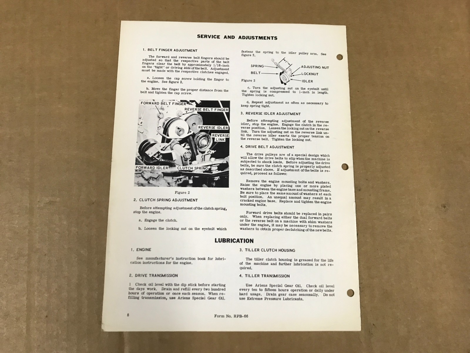 Vintage Ariens Rocket VI – Operating Instructions & Parts List, 1M-03501