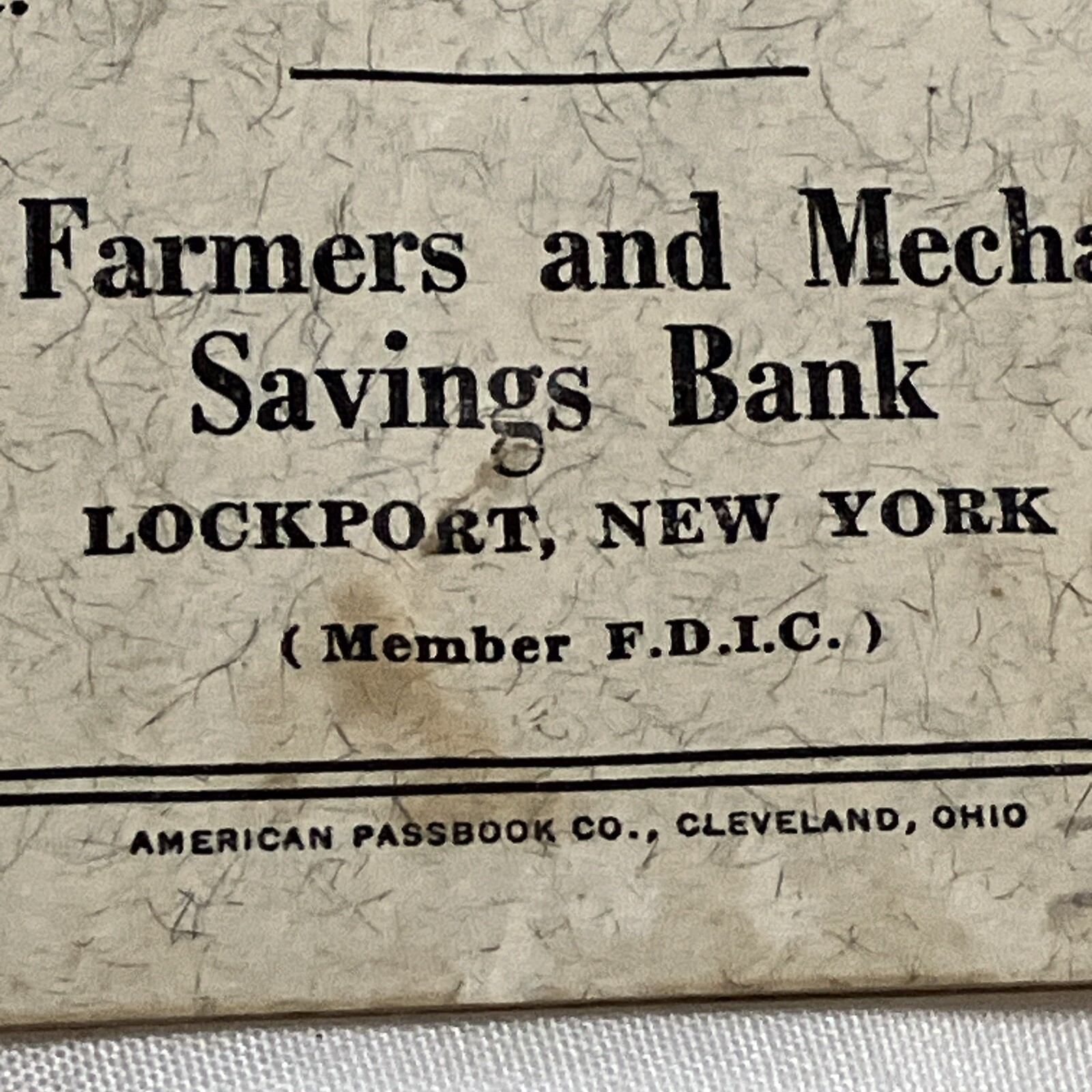 Rare Advertising VTG DIME Saver Book The Farmers And Mechanics Saving Bank
