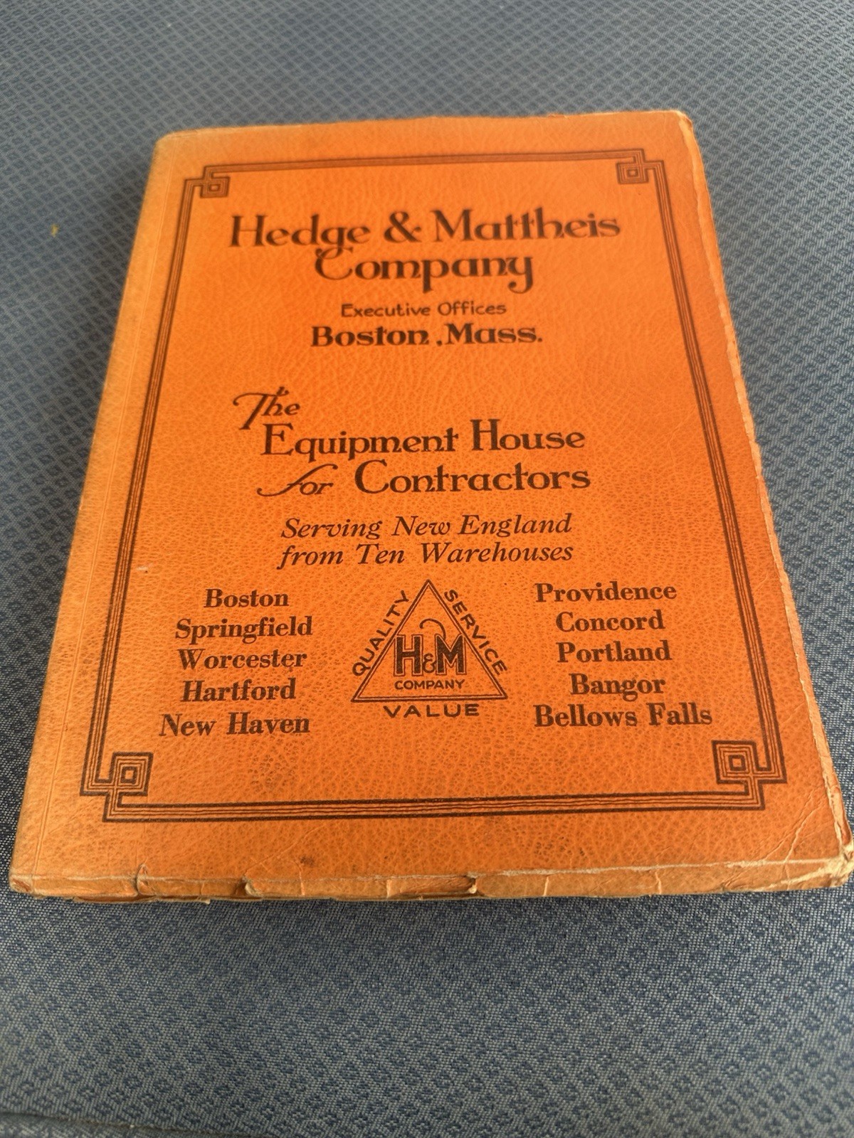 Hedge & Matheis Beautiful 1946 Equipment Catalog