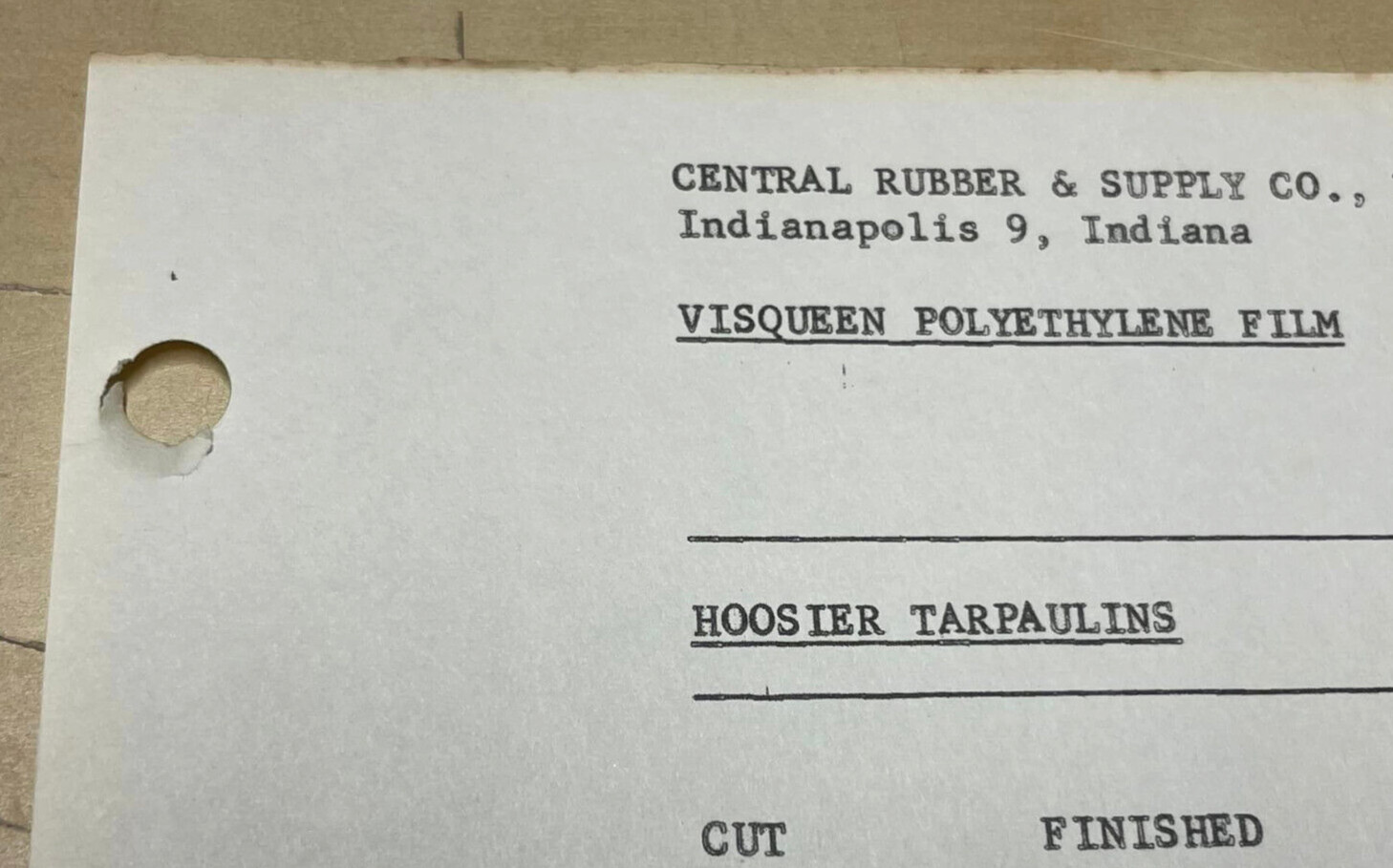 Vtg Original Visqueen Film Union Carbide Visking Farm Equipment Ad & Price List