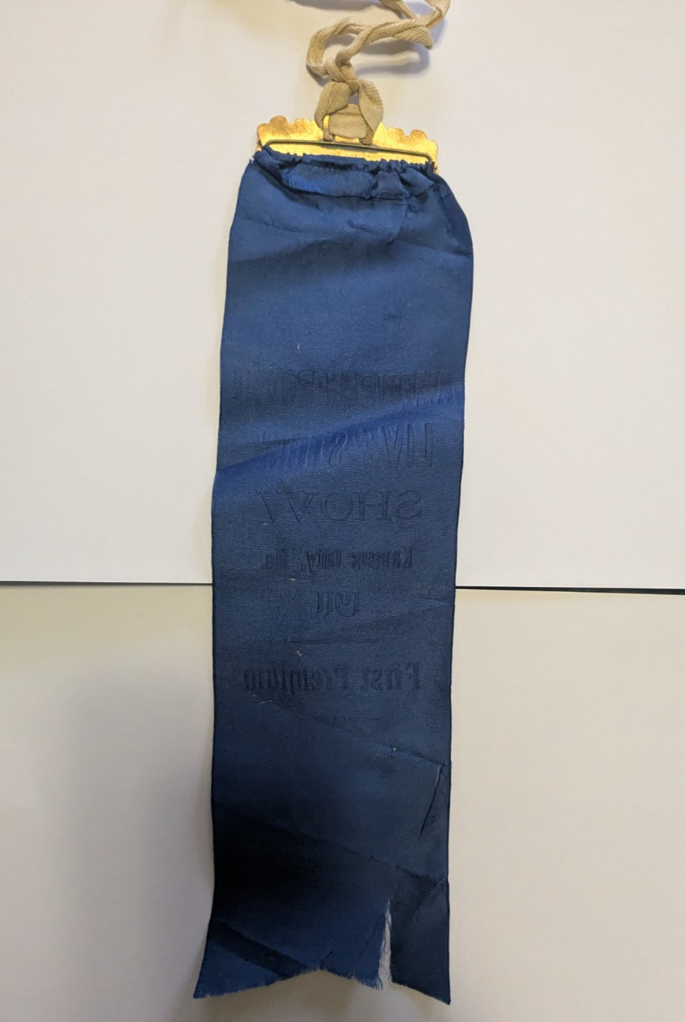 1911 – American Royal Live Stock Show Kansas City MO First Premium Ribbon XL2Z