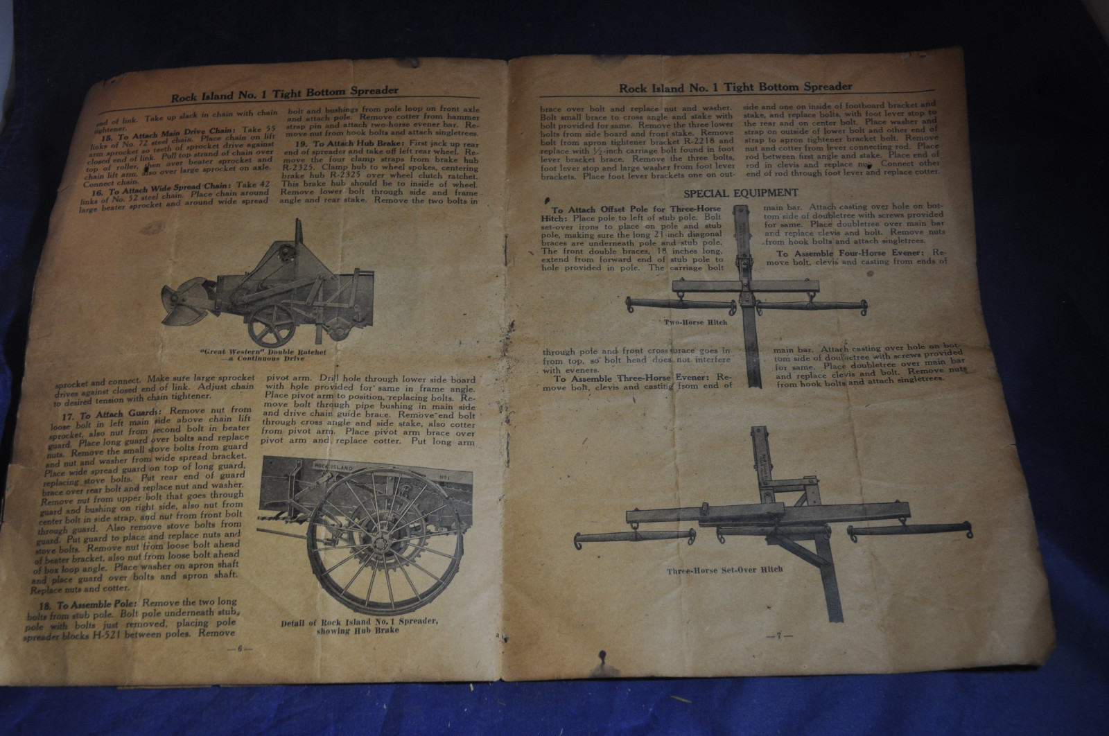 1929 Rock Island #1 TIght Bottom Spreader Repair List and Directions