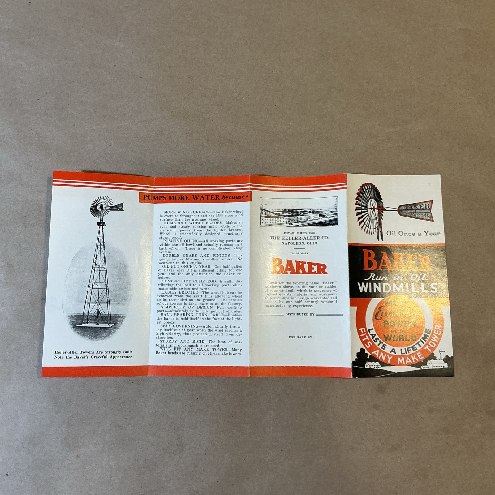 Group Of 7 Heller Aller Co. Brochures 1950s And Before Napoleon Ohio INV-P1162