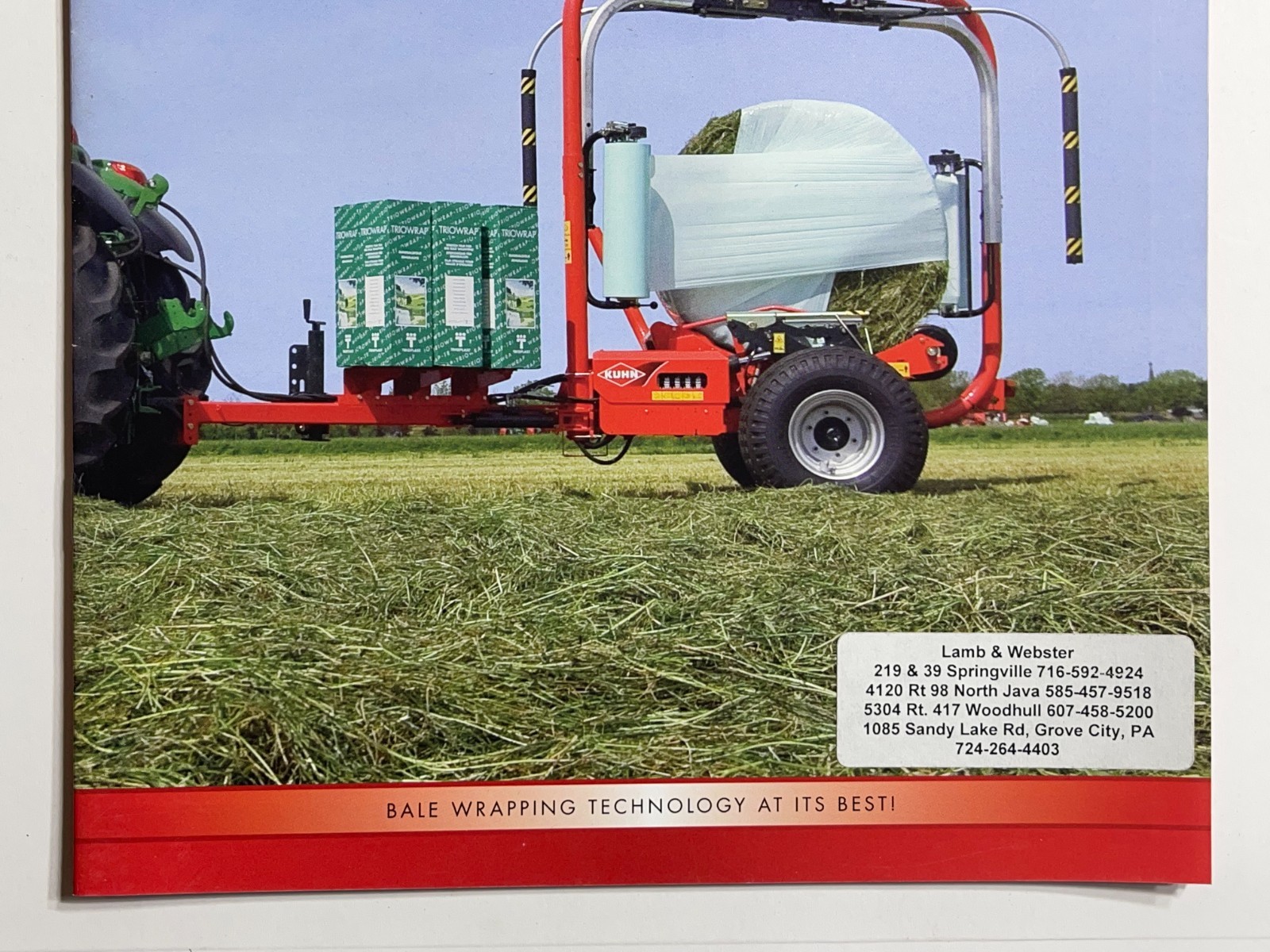 Kuhn Round and Square Bale Wrappers Sales Brochure *Showroom Booklet*