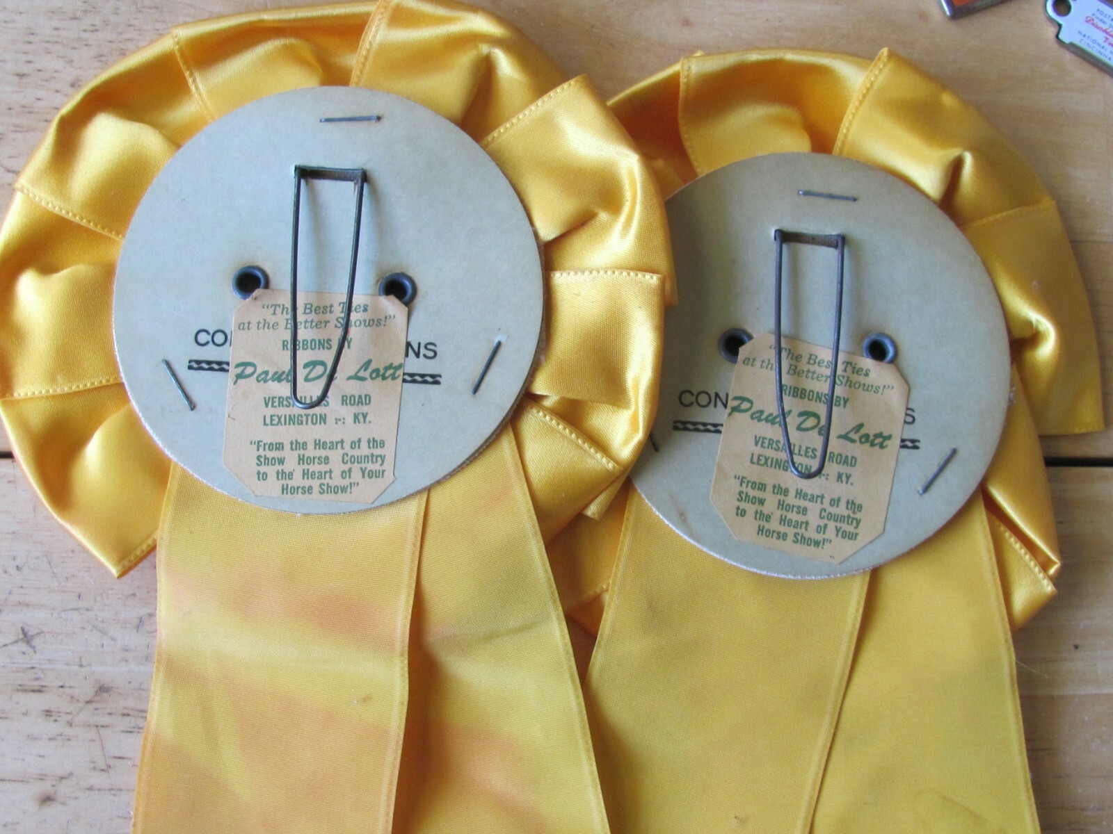 1956 ST LOUIS ABERDEEN ANGUS BREEDERS FUTURITY SHOW AWARD 2 RIBBONS