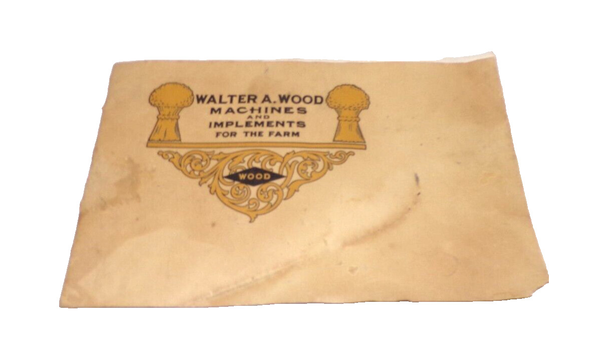 1900&rsquo;s SALESMAN CATALOG WALTER A. WOOD MACHINES + IMPLEMMENTS HOOSICK FALLS , NY