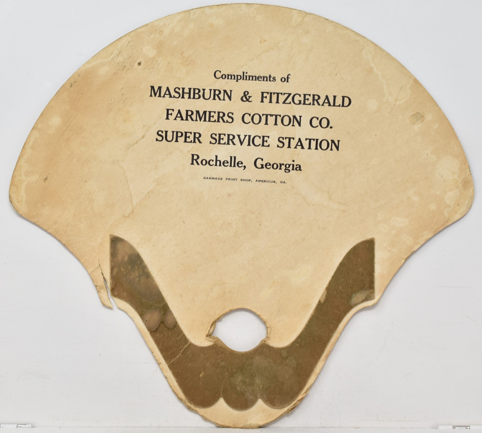 1920s Mashburn & Fitzgerald Farmers Cotton Co Service Station Rochelle Georgia 2