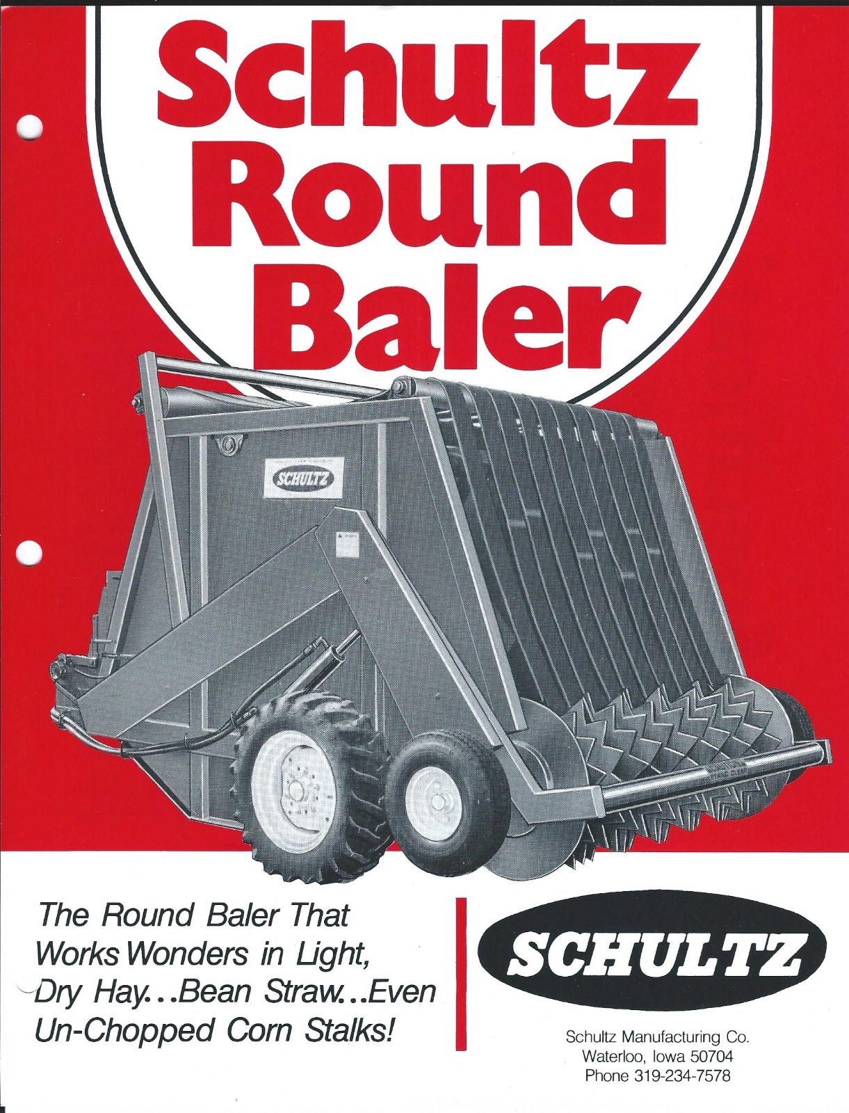Farm Equipment Brochure – Schultz – Round Baler (F5219)