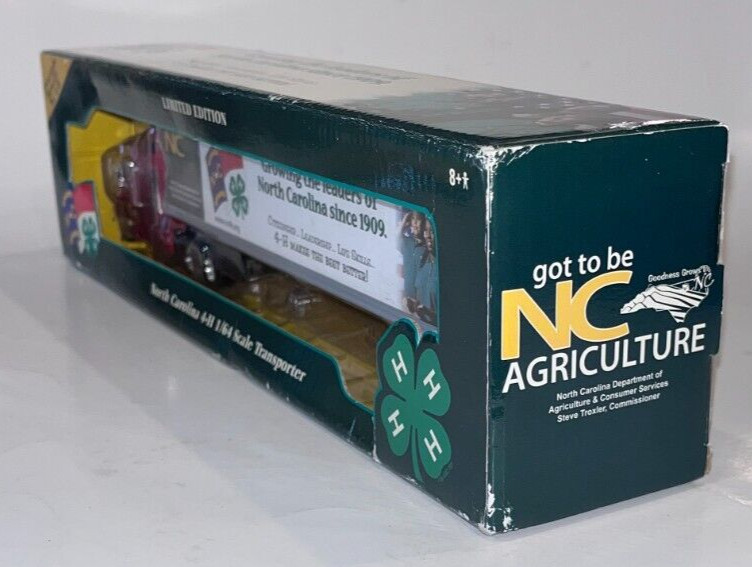 2007 Ertl Diecast, PETERBUILT SEMI TRACTOR TRAILER / NORTH CAROLINA 4-H (1/64)