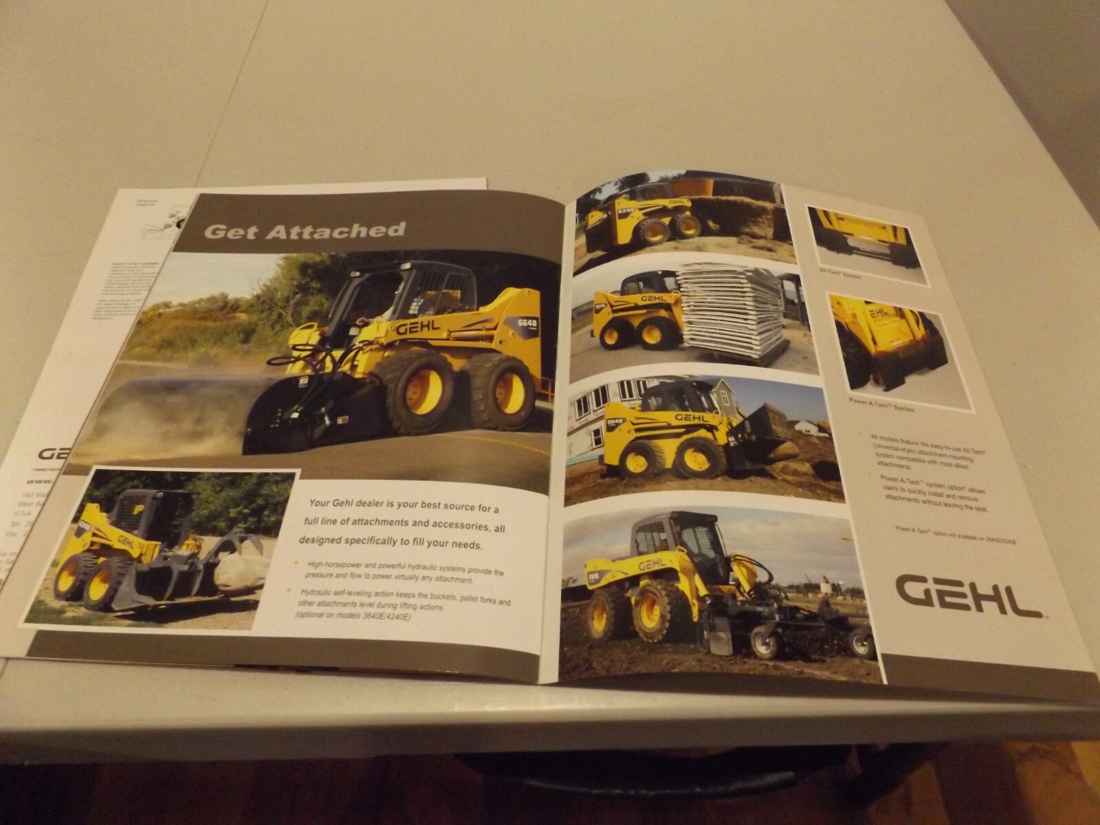 2-pc. GEHL E-SERIES SKID LOADERS, GEHL TELESCOPIC HANDLERS CT SERIES