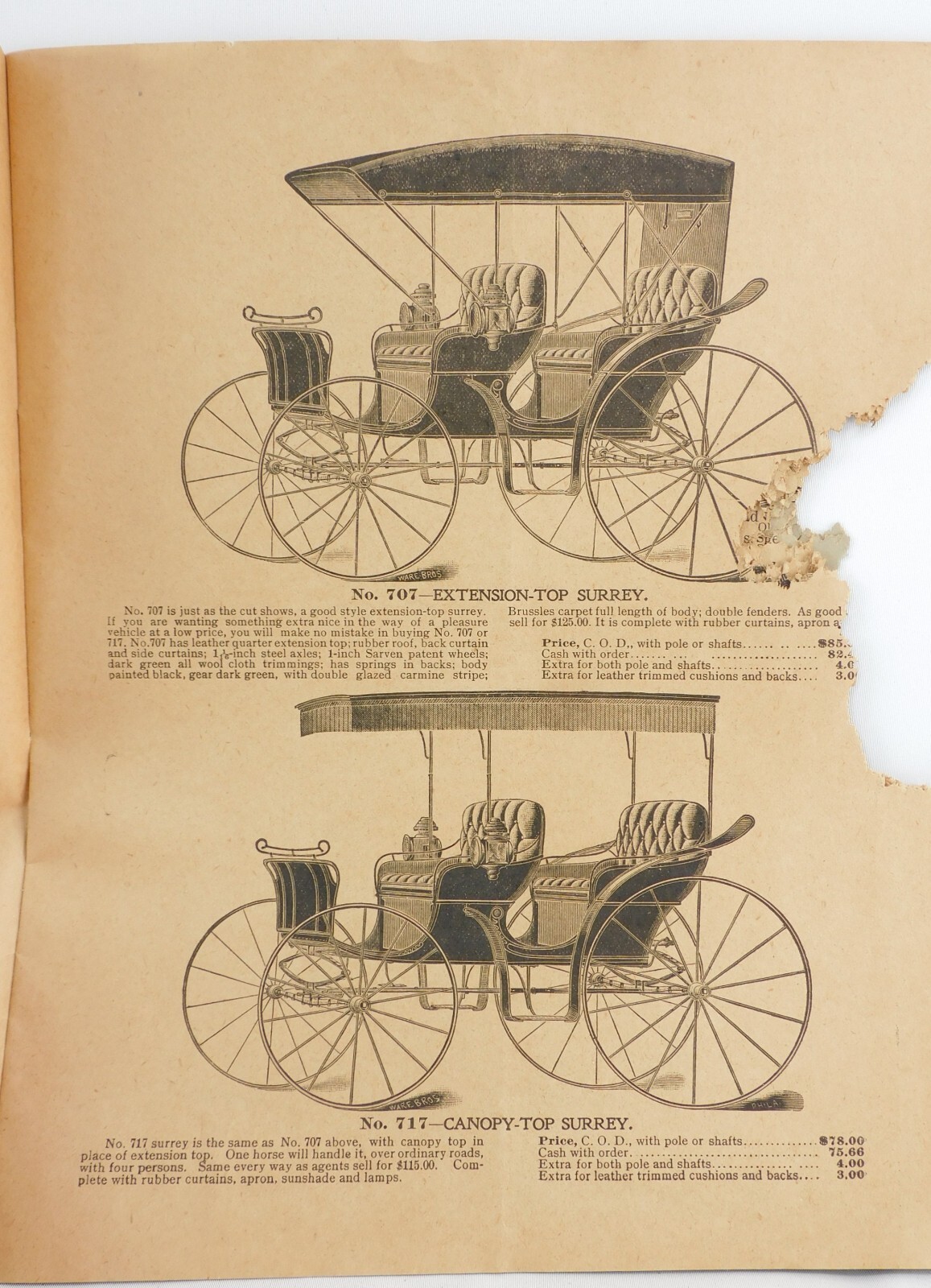 1897 Carriage And Harness Catalog Elkhart Indiana with PRICES Antique Brochure