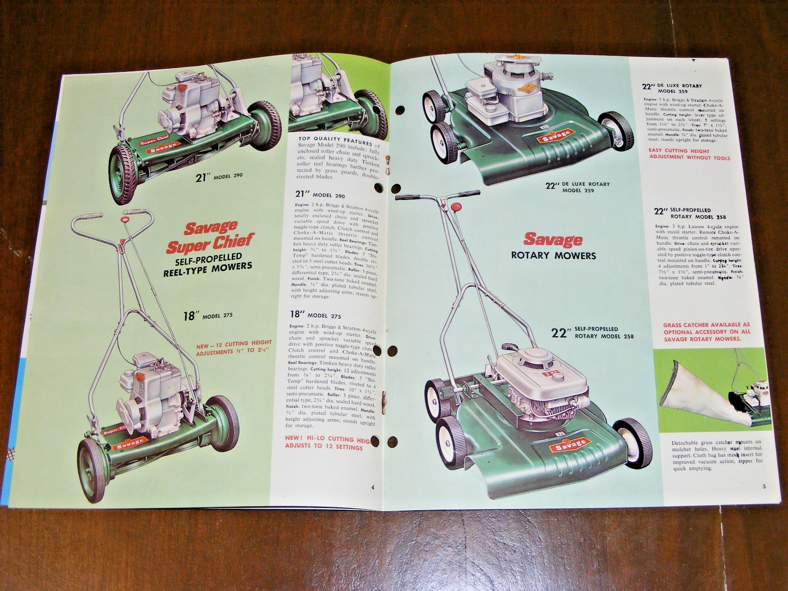 1961 Savage Mowers Catalog – NICE CONDITION