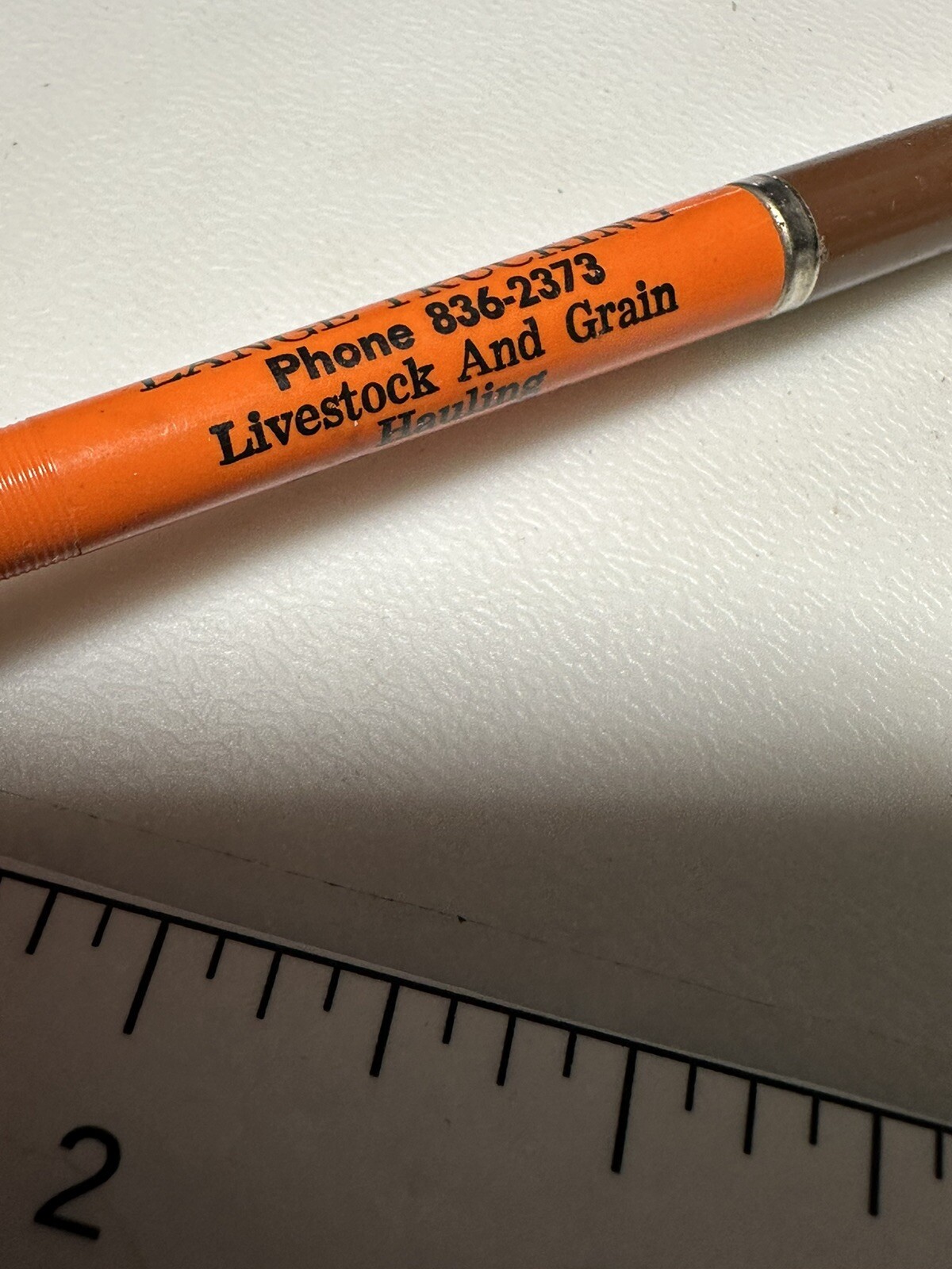 Vintage Callaway Nebraska Lange Trucking Livestock Grain Farming Ag Hauling Pen