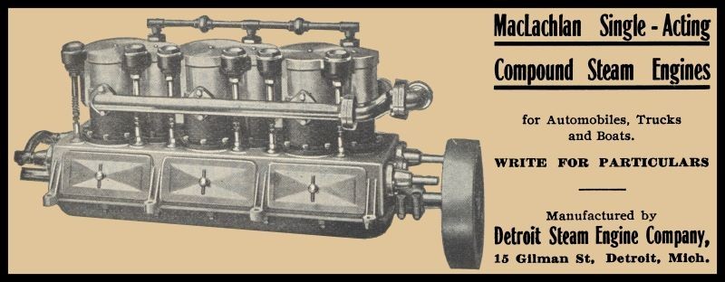 1908 Style Detroit Steam Engine Co NEW Sign: 48&Prime; Wide Diecut XXL Size USA Steel