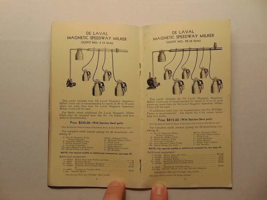 Vintage 1941 DE LAVAL Price Book Special Edition For Authorized Laval Dealers 