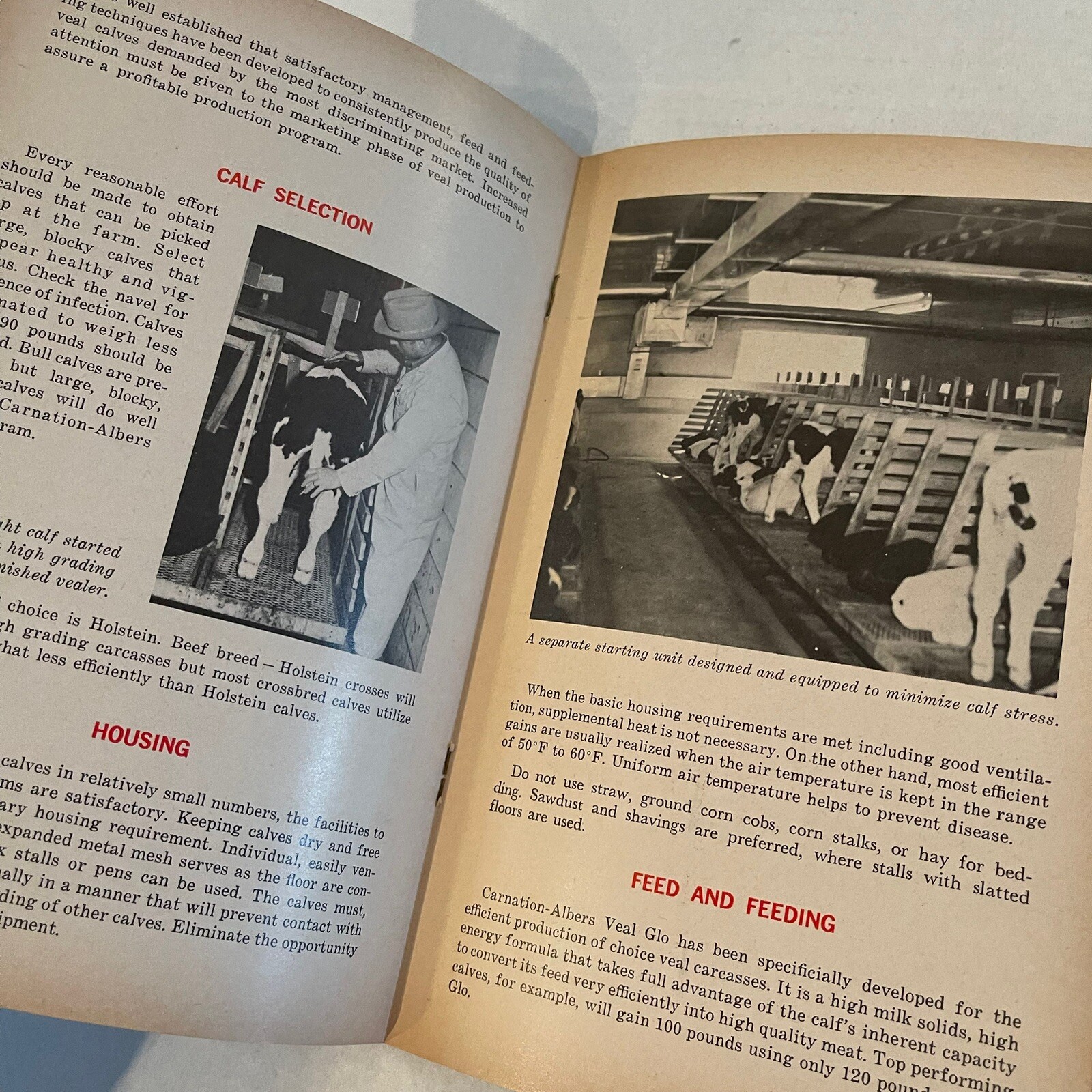 Albers Milling Company 1968 Carnation Albers Calf Plan Selecting Feeding Showing