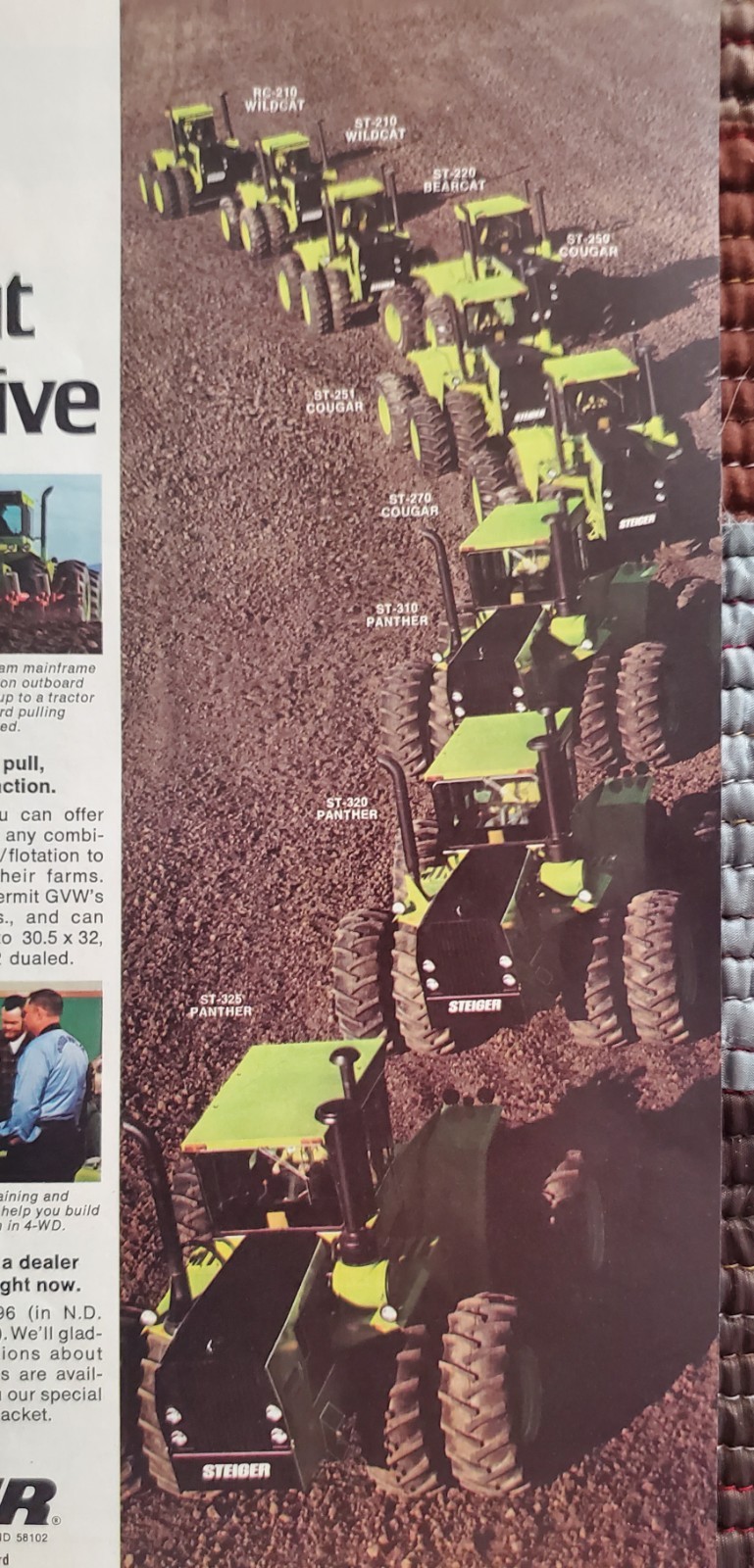 Steiger Tractor Magazine Print Advertisement