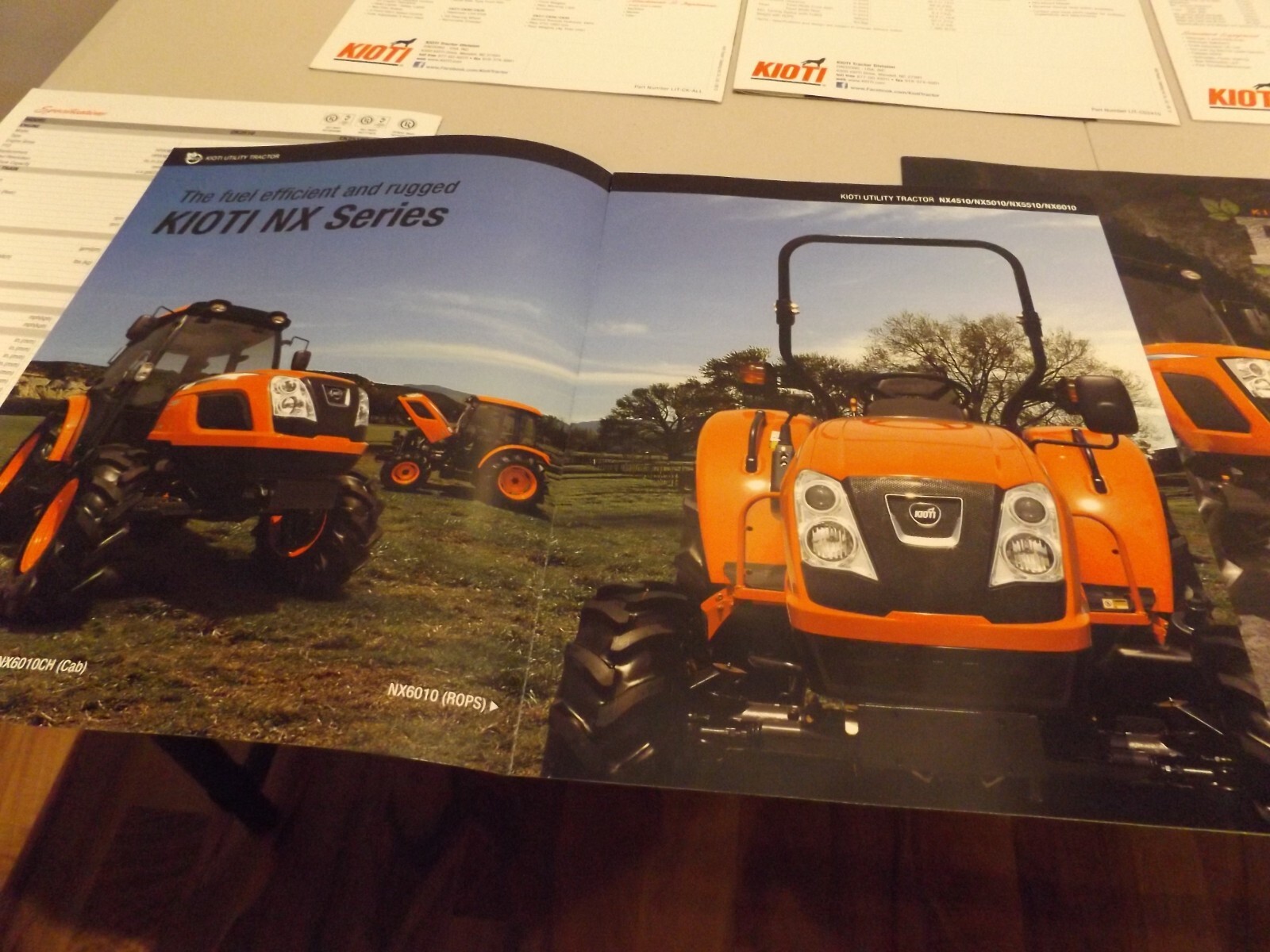 9-pc. KIOTI COMPACT, SUB-COMPACT, UTILITY TRACTORS, 2013-2014