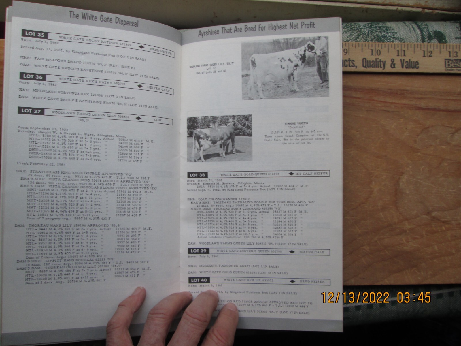 white gate farm east ayrshire dispersal LYME Connecticut booklet