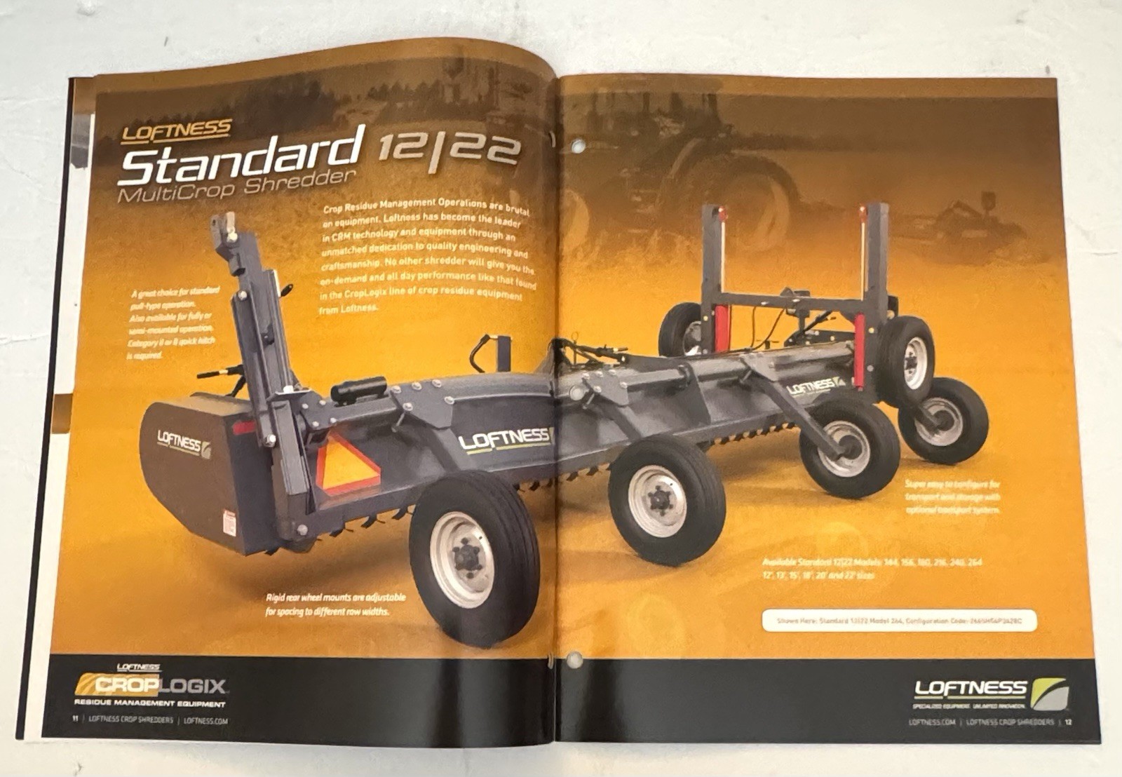 Loftness Farm Agricultural Equipment 2012 Crop Residue Equipment Sales Brochure
