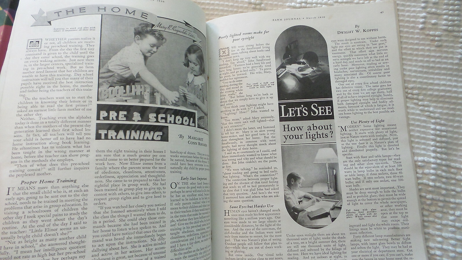 March 1936 FARM JOURNAL MAGAZINE Farm & Home