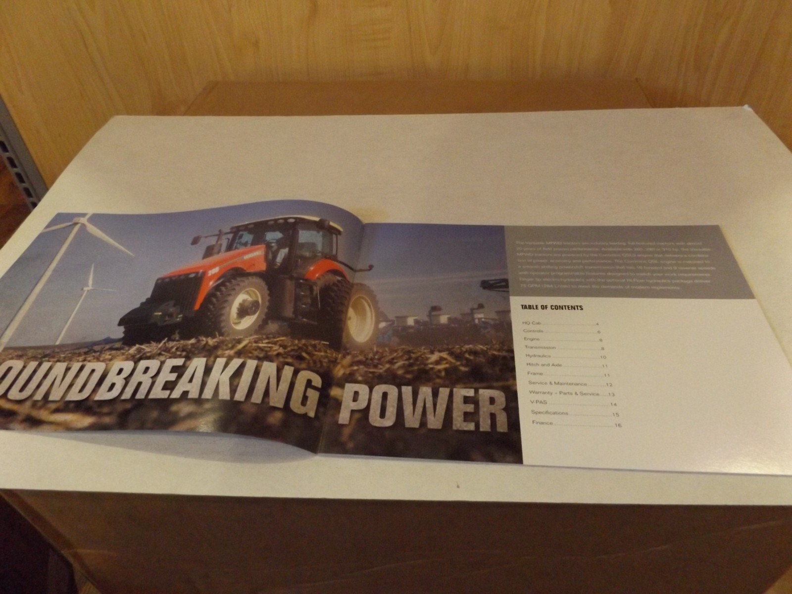 Versatile MFWD 260-310, Tractor Brochure, 03201510000 LM P/N 89007319 2014