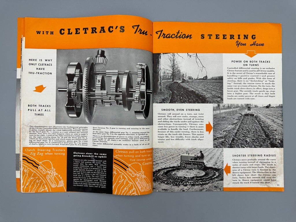 1941 Model A CLETRAC Diesel Gasoline CLEVELAND TRACTOR Machinery Advertising