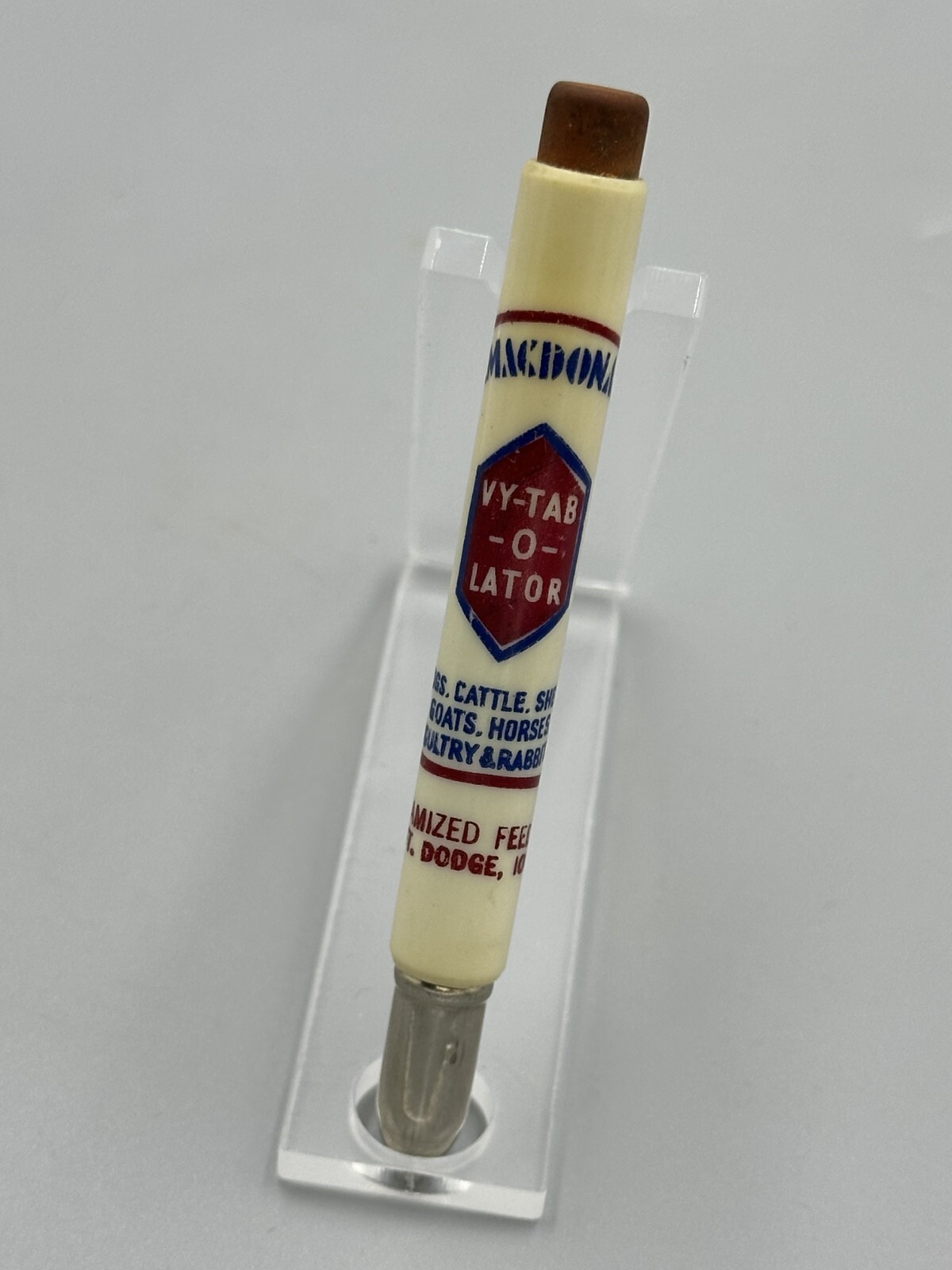 Vintage FARM GRAIN Advertising BULLET PENCIL Minnesota SEAFORTH Madison Wadena