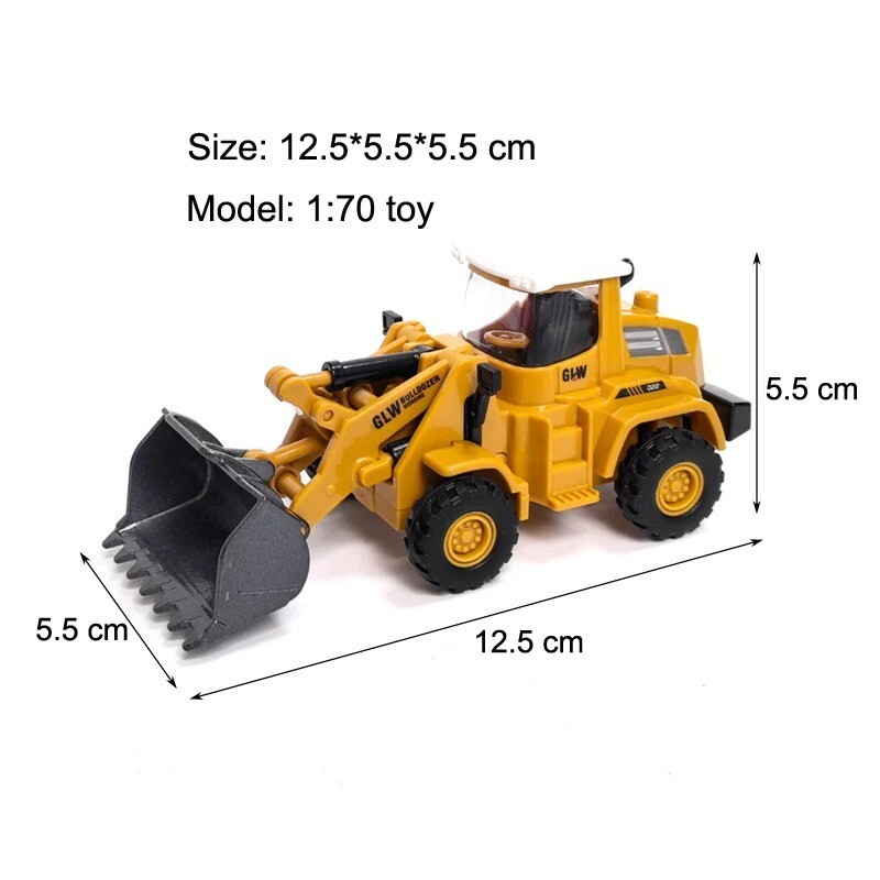 Alloy+Plastic Toys for Bos Tower Crane Tractor Excavator Bulldozer Forklift Truk