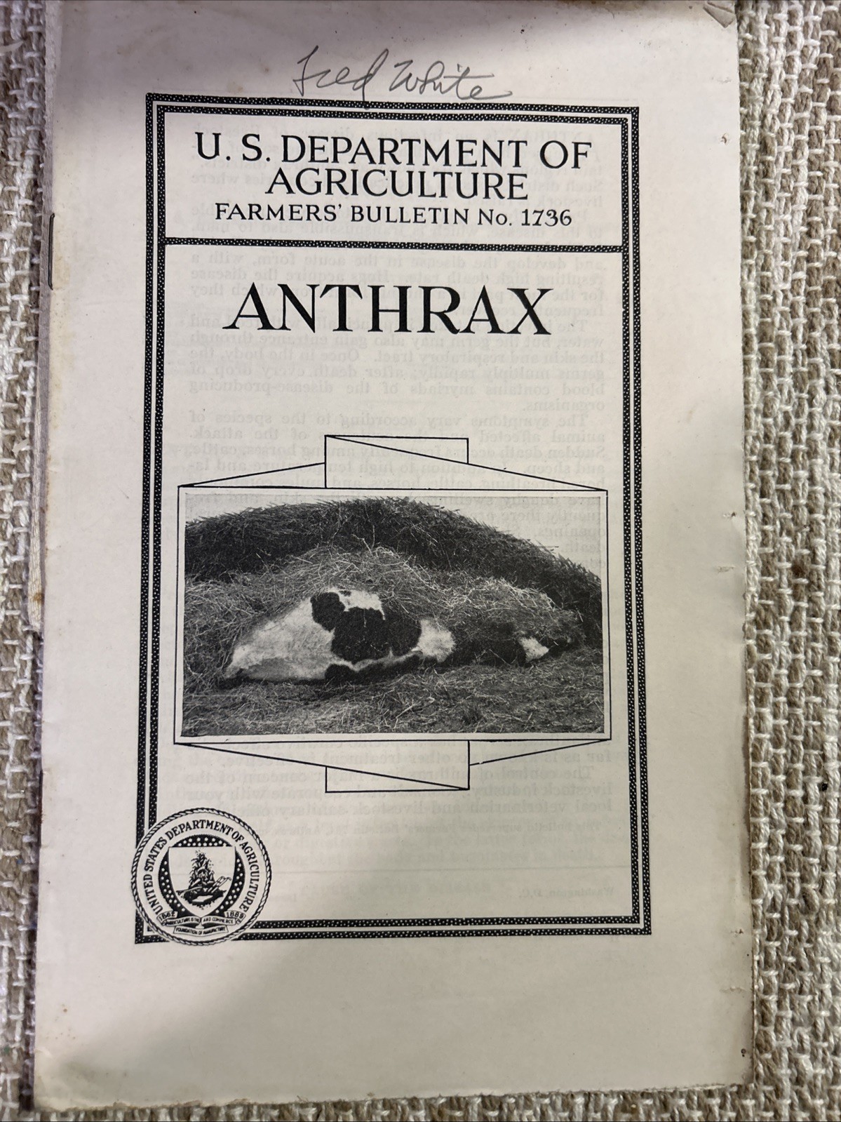 Lot Of 7 USDA 1930’s Farmers Information, Soil Defense, Dairy Farming More #4