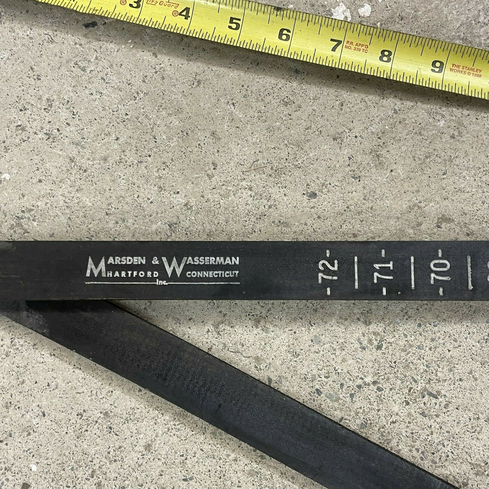 MARSDEN & WASSERMAN Promotional 104&Prime; Foldable Ruler VTG
