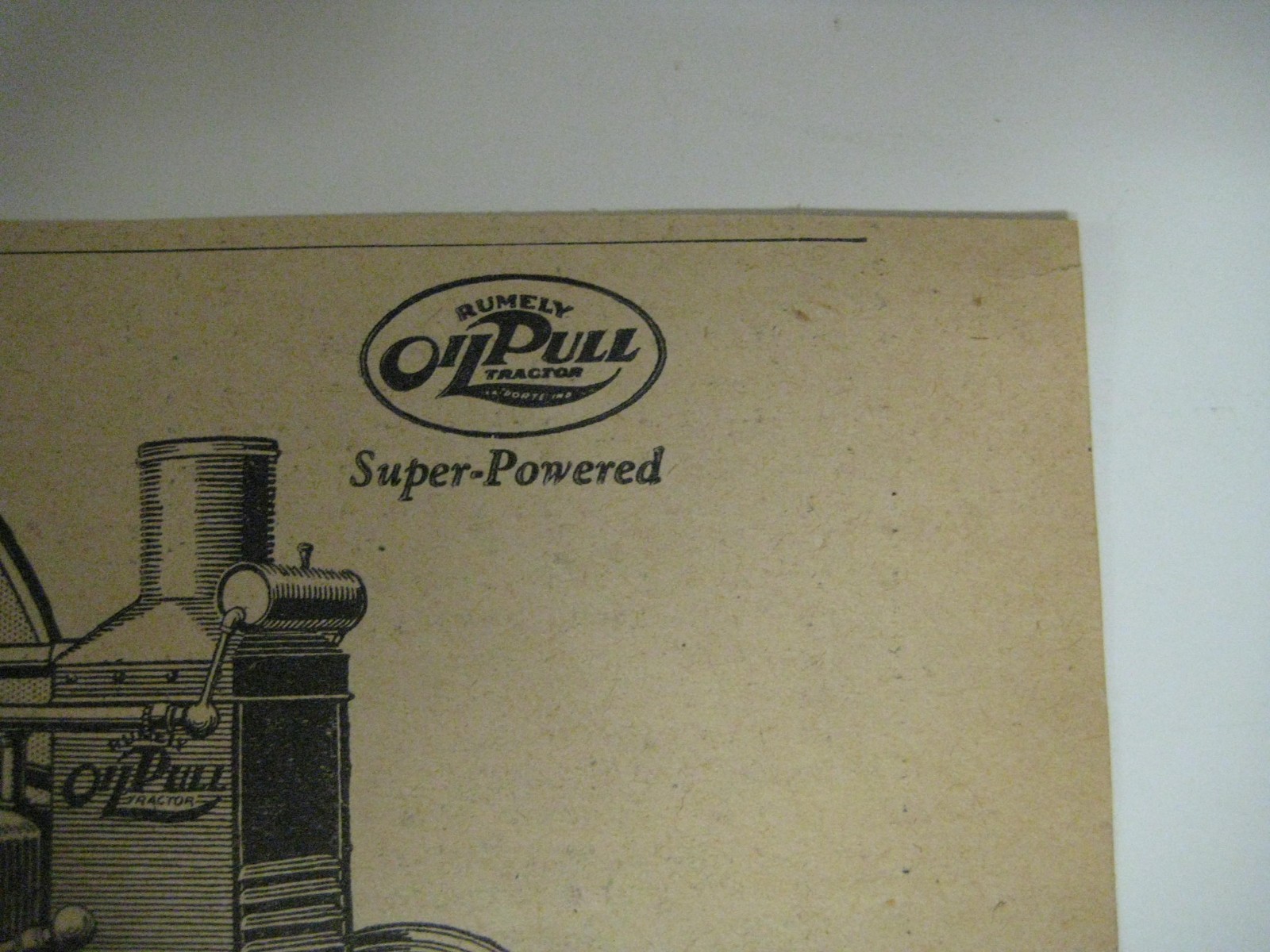 Vintage 1928 OilPull Tractor Advance-Rumely Print Ad Advertising OIL PULL Farm