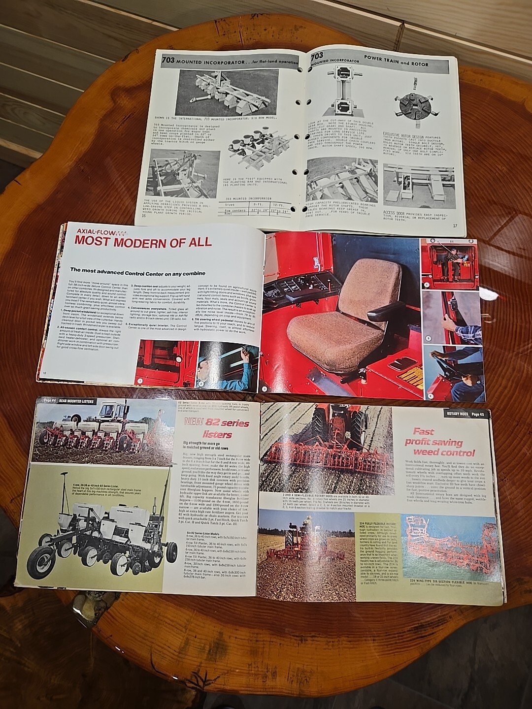 Lot (3) Vintage International Farm Equipment Brochures Tractors Combine Planter