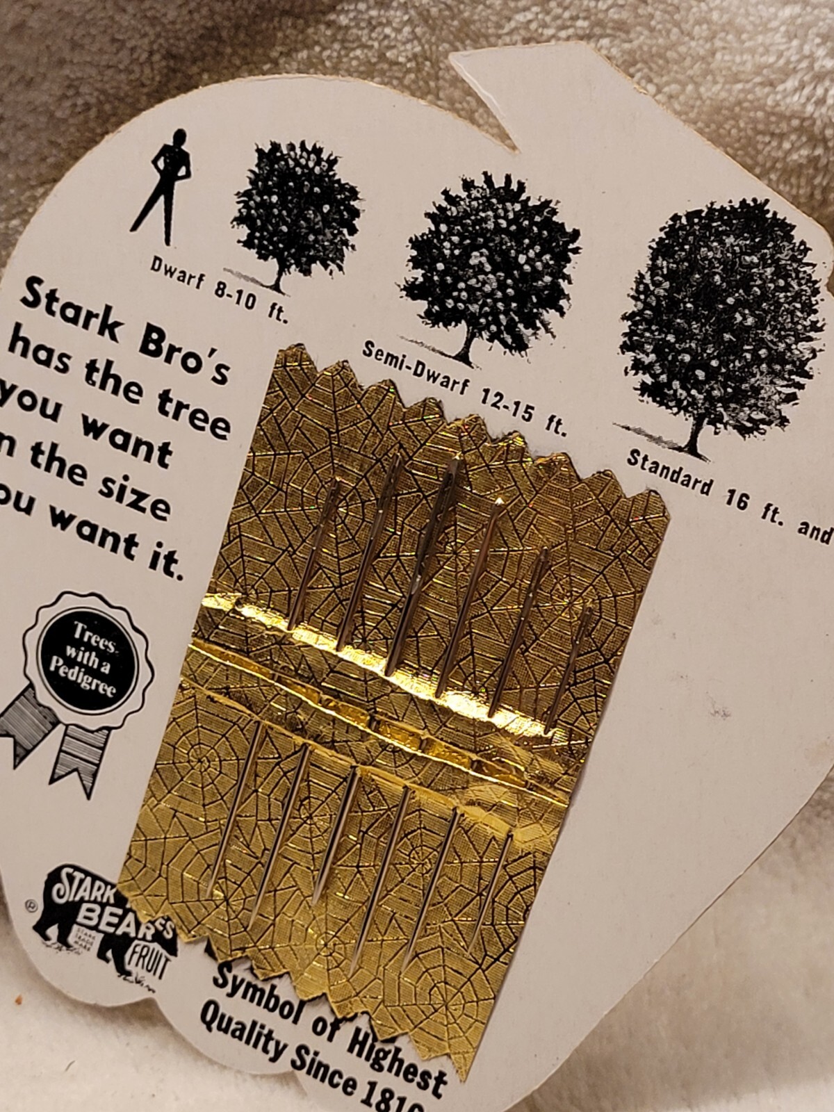VINTAGE STARK BROTHERS NURSERIES ORCHARDS LOUISIANA MISSOURI SEWING KIT