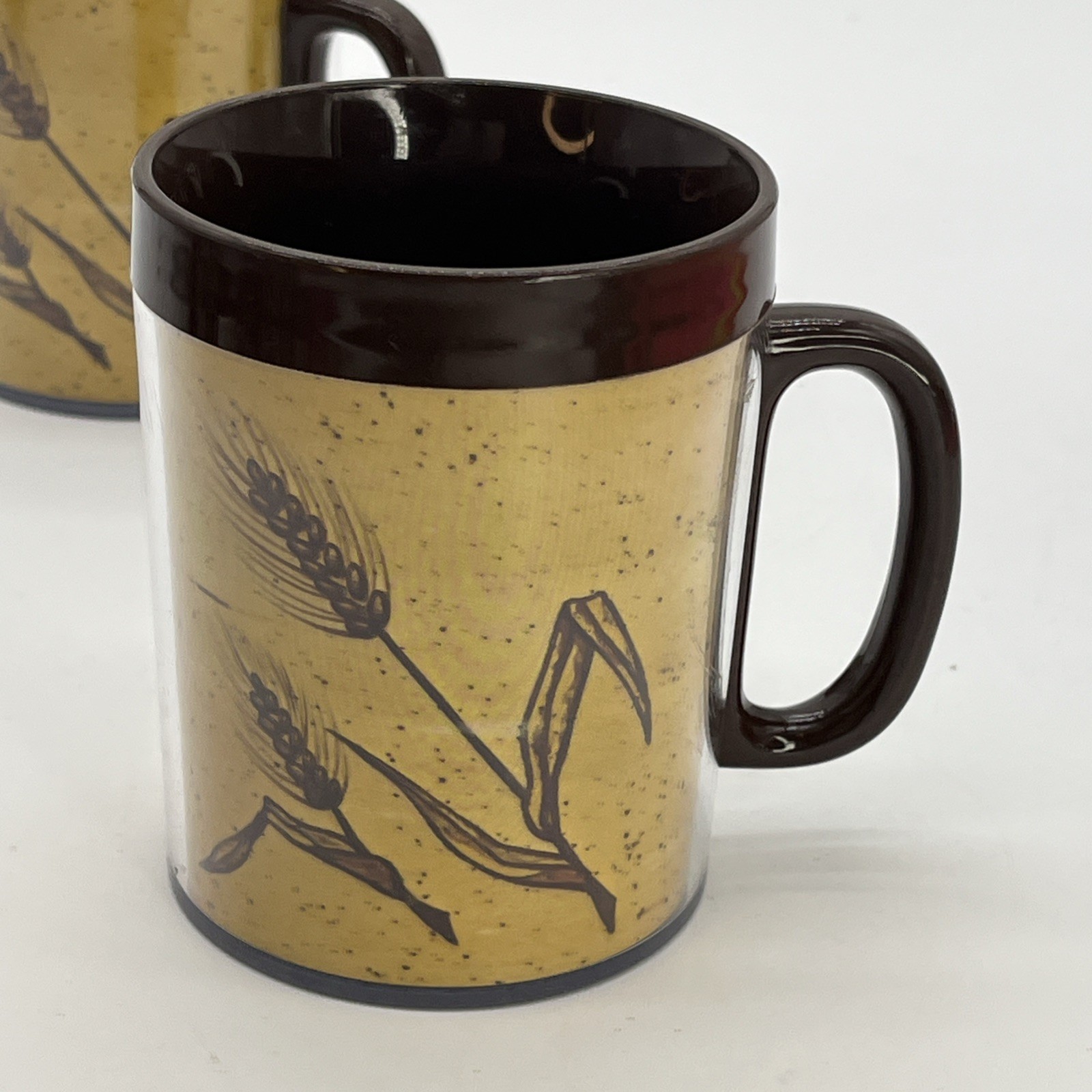 Thermo-Serv Farm-Oyl 50th Anniversary Thermal Mug Cup Vintage 1976 USA Set Of 2