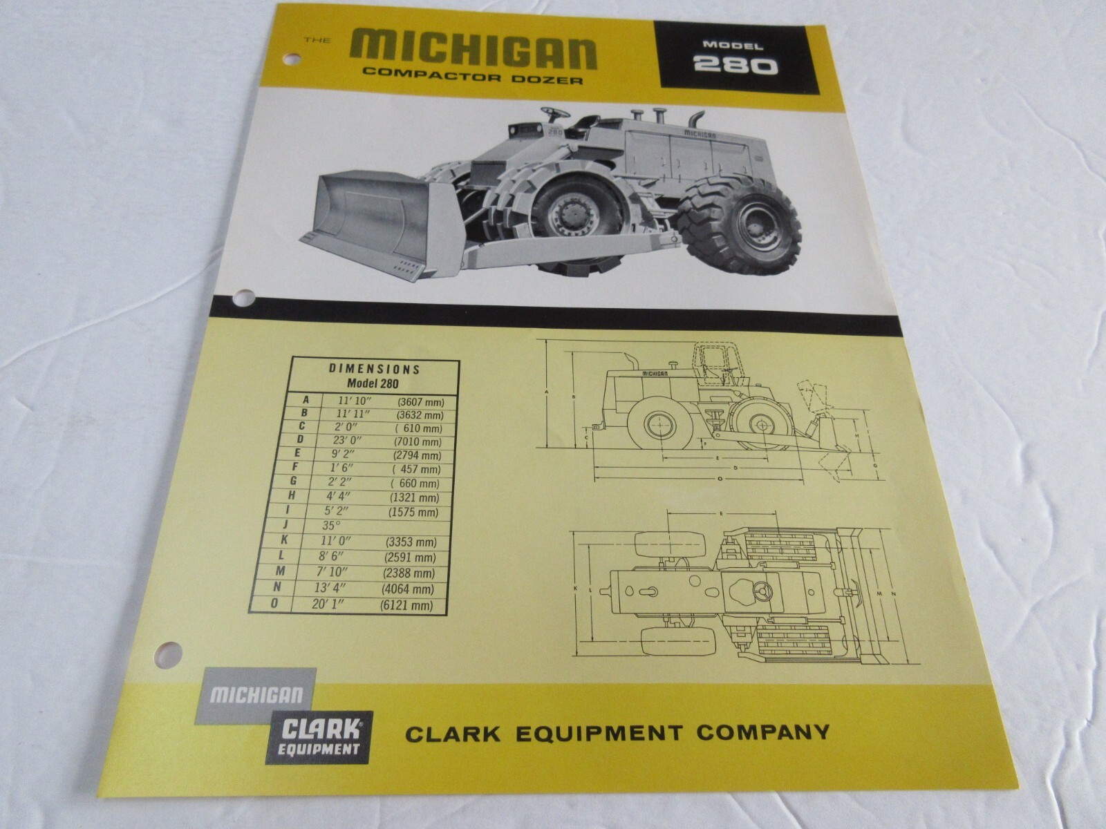 Clark Michigan 280 Compactor Dozer 2 Page