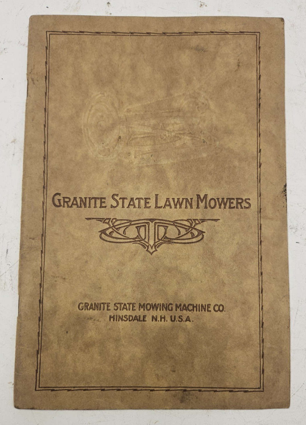 Antique Granite State mowing machines, Mowers parts & Sales catalogs and Wrench