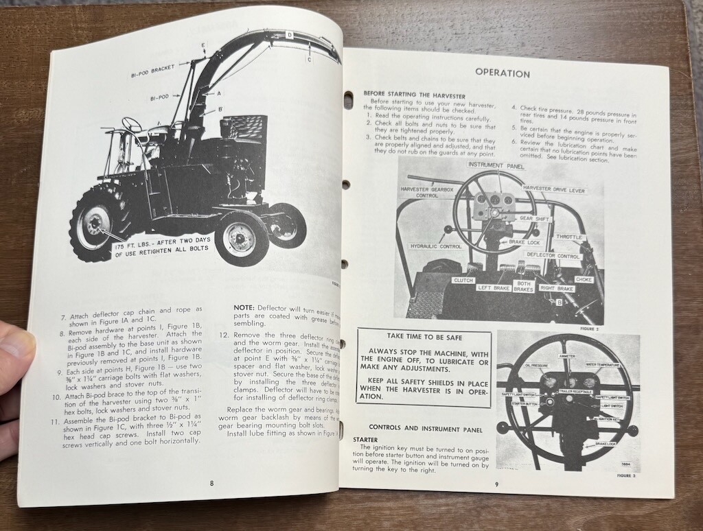 New Holland Owner&rsquo;s Operator&rsquo;s Manual 818 Set Propelled Crop Cruiser