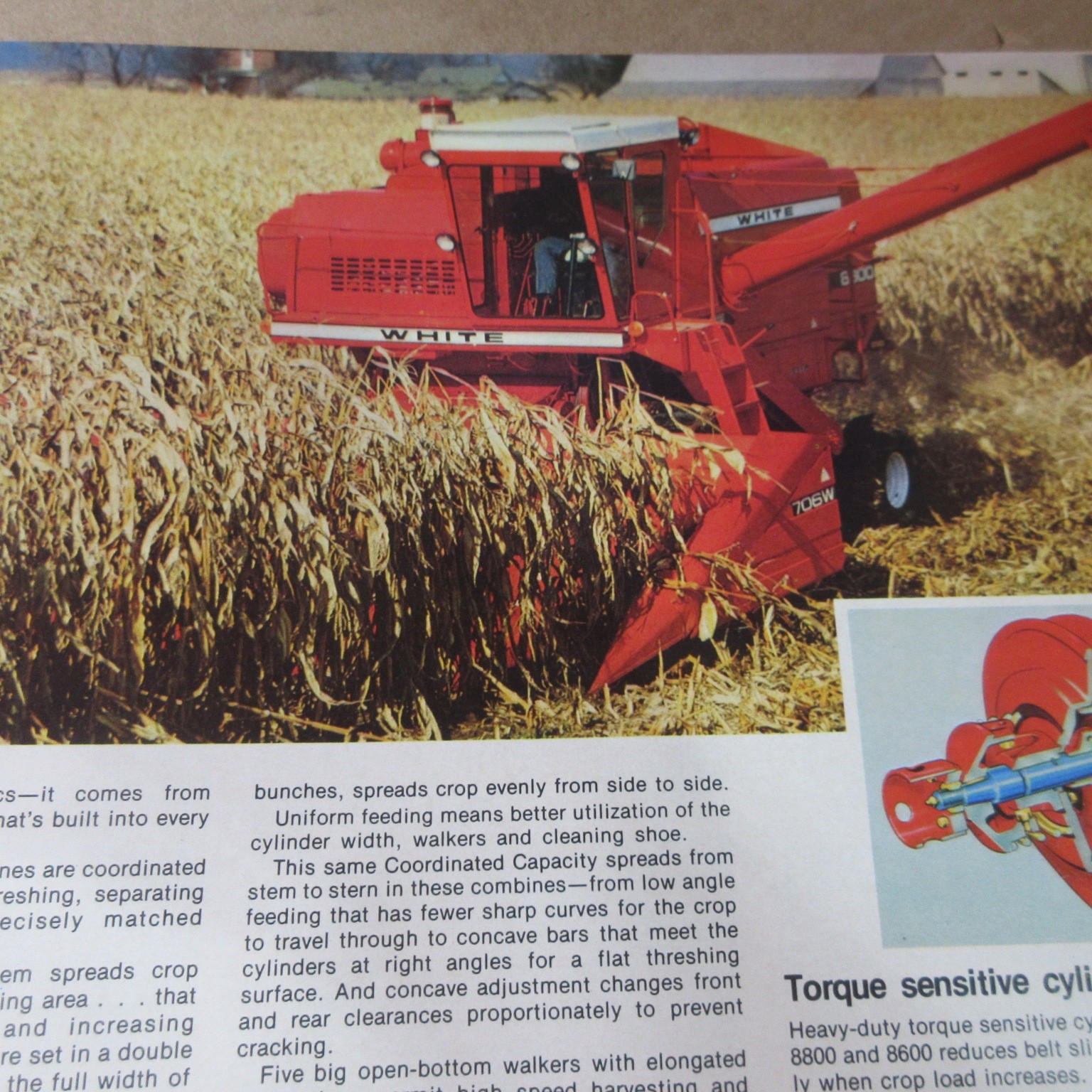 VINTAGE WHITE FARM EQUIPMENT 1975 FARM EQUIPMENT LINE BROCHURE FIELD BOSS Oliver