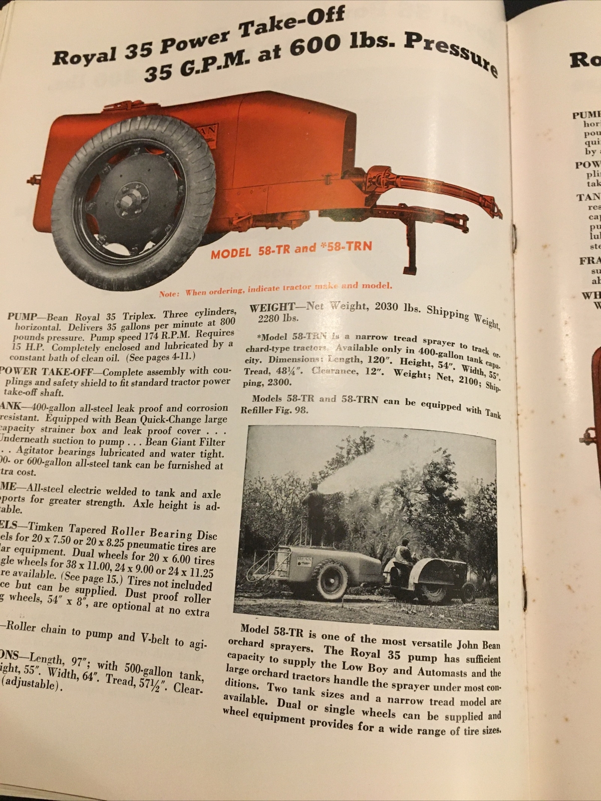 1940s? John Bean Sprayers Catalog Lansing Michigan Very Scarce!!