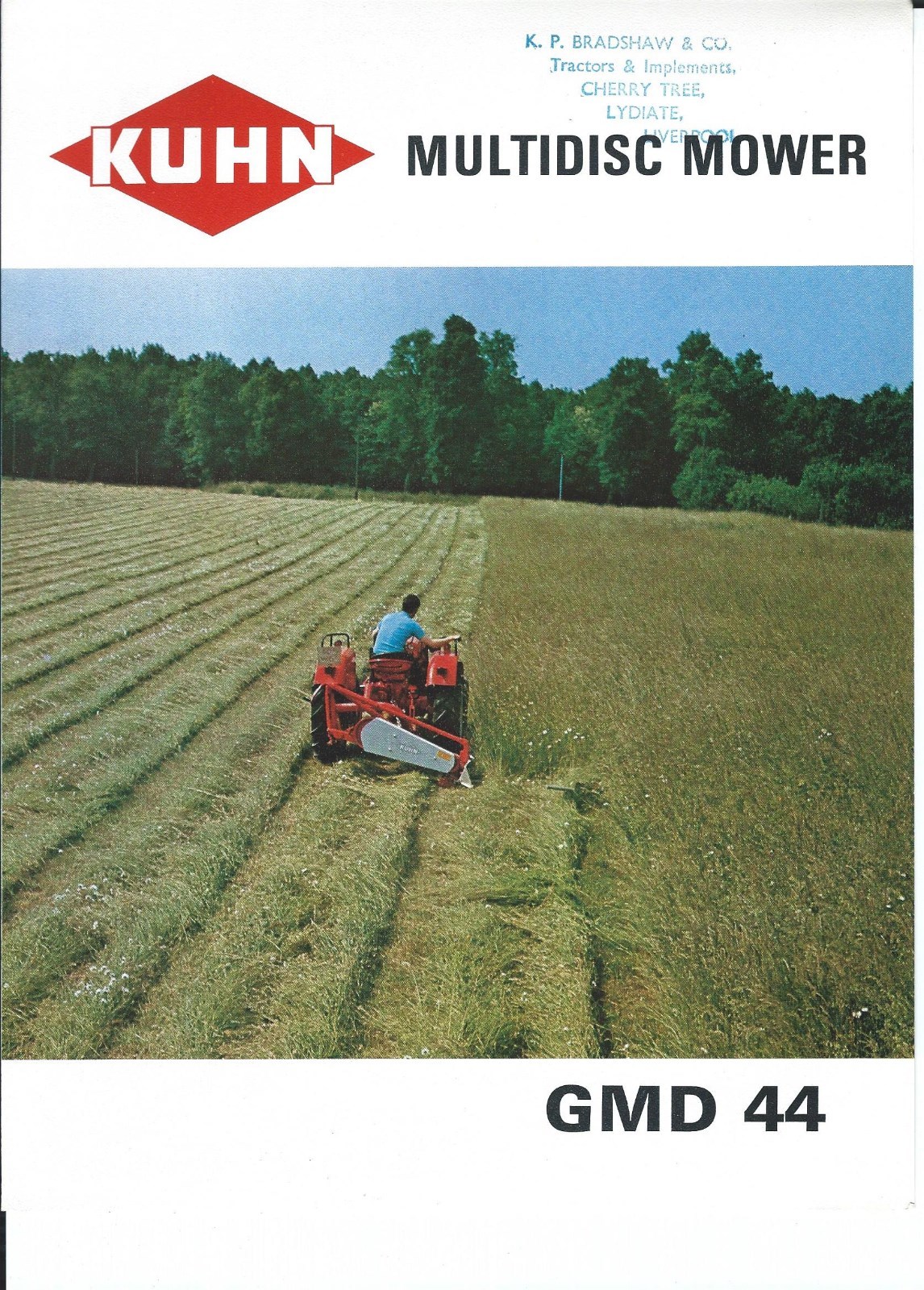 Farm Equipment Brochure – Kuhn – GMD 44 – Multidisc Mower – c1970&rsquo;s (F6194)