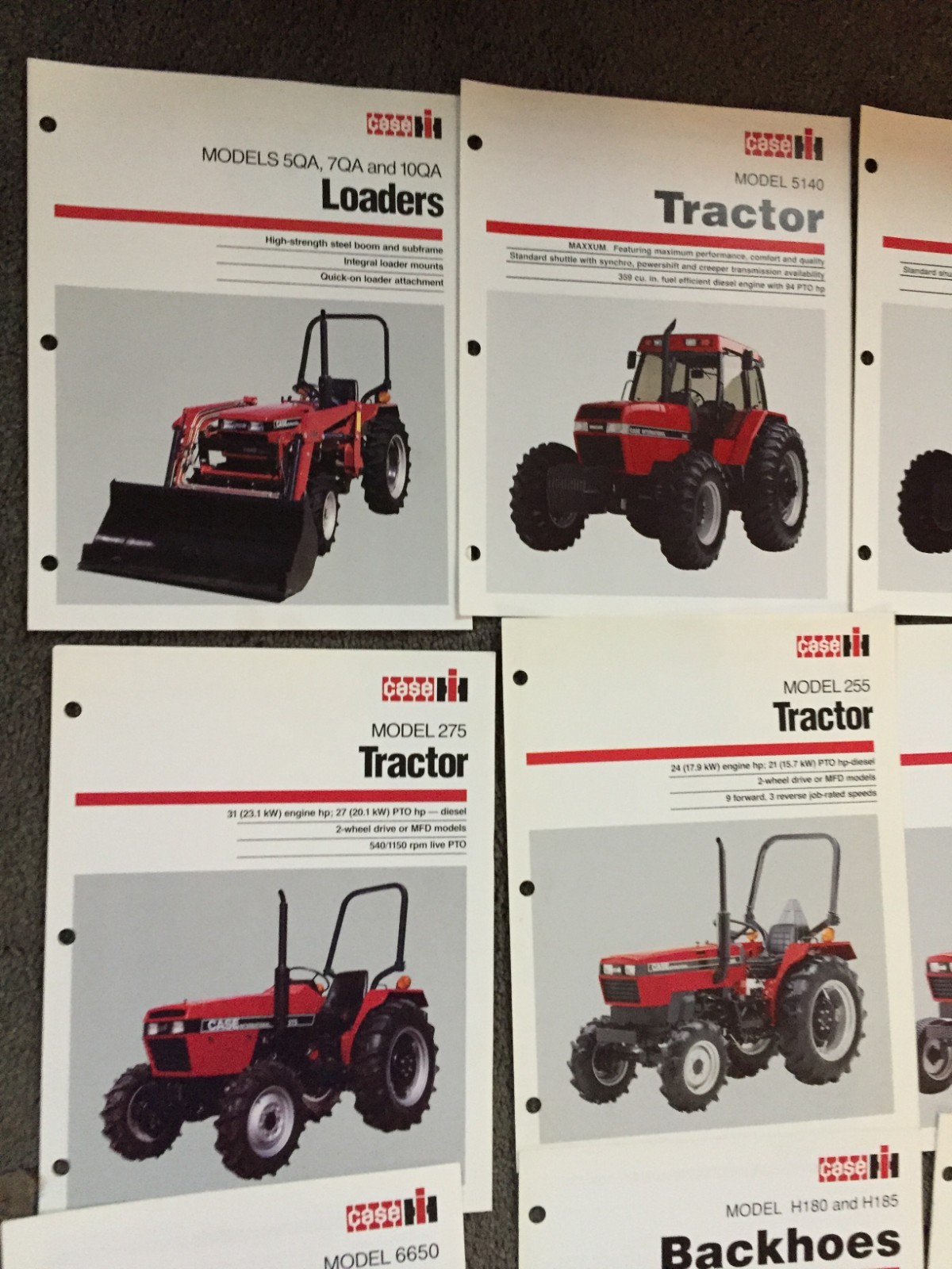 MASSIVE Lot of 47 CASE IH tractor & equipment brochures Literature